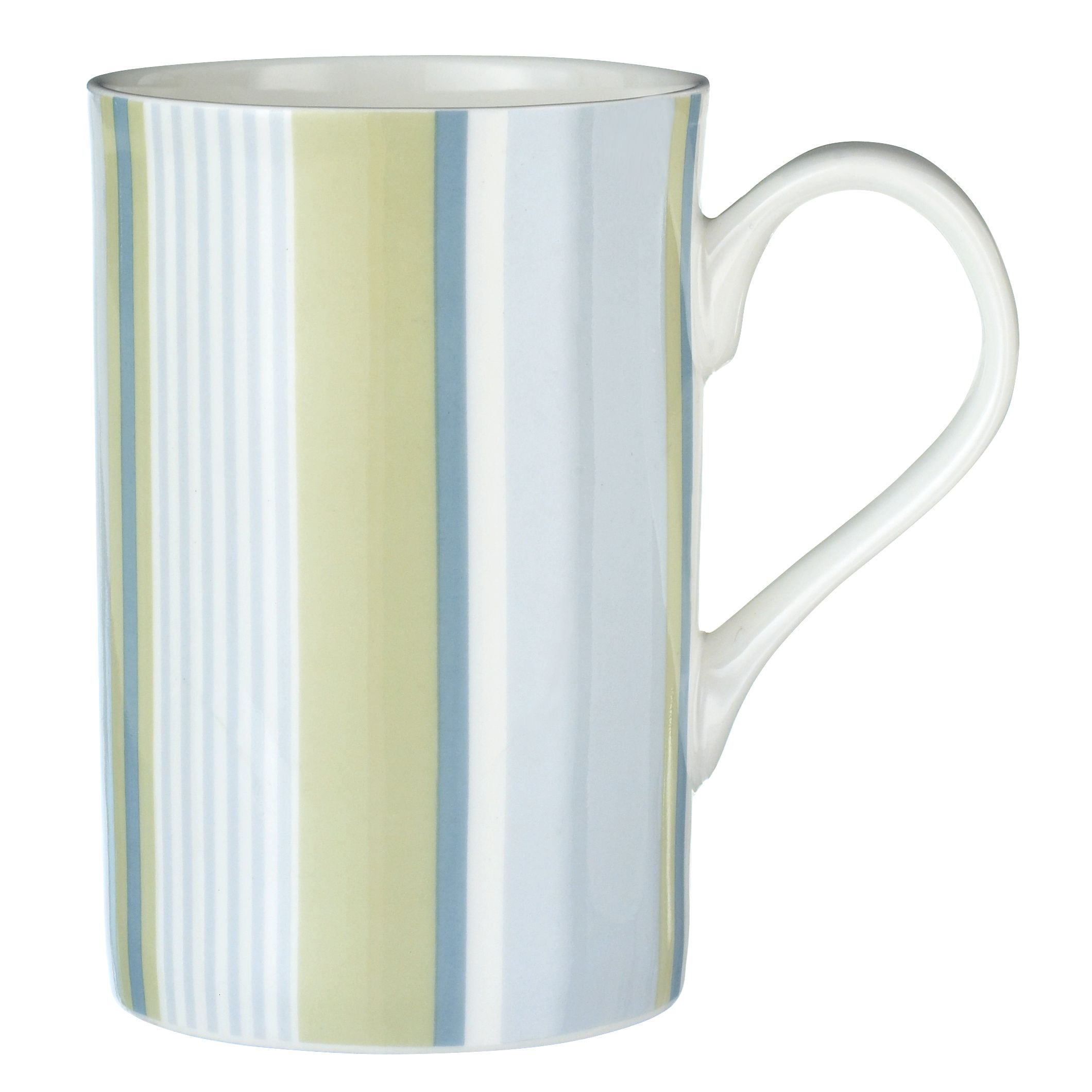 John Lewis Ticking Stripe Mug Blue