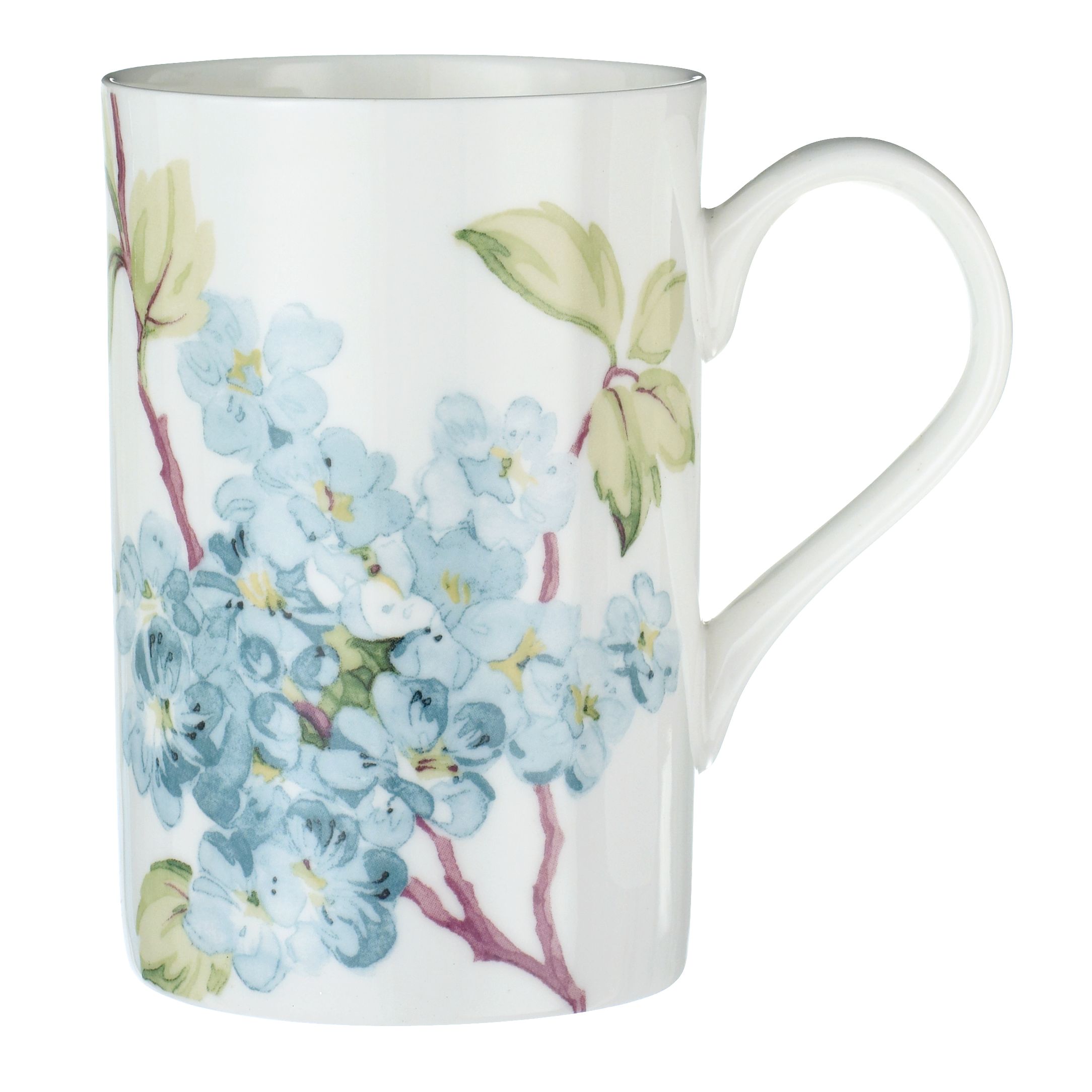 John Lewis Cherry Blossom Mug Blue