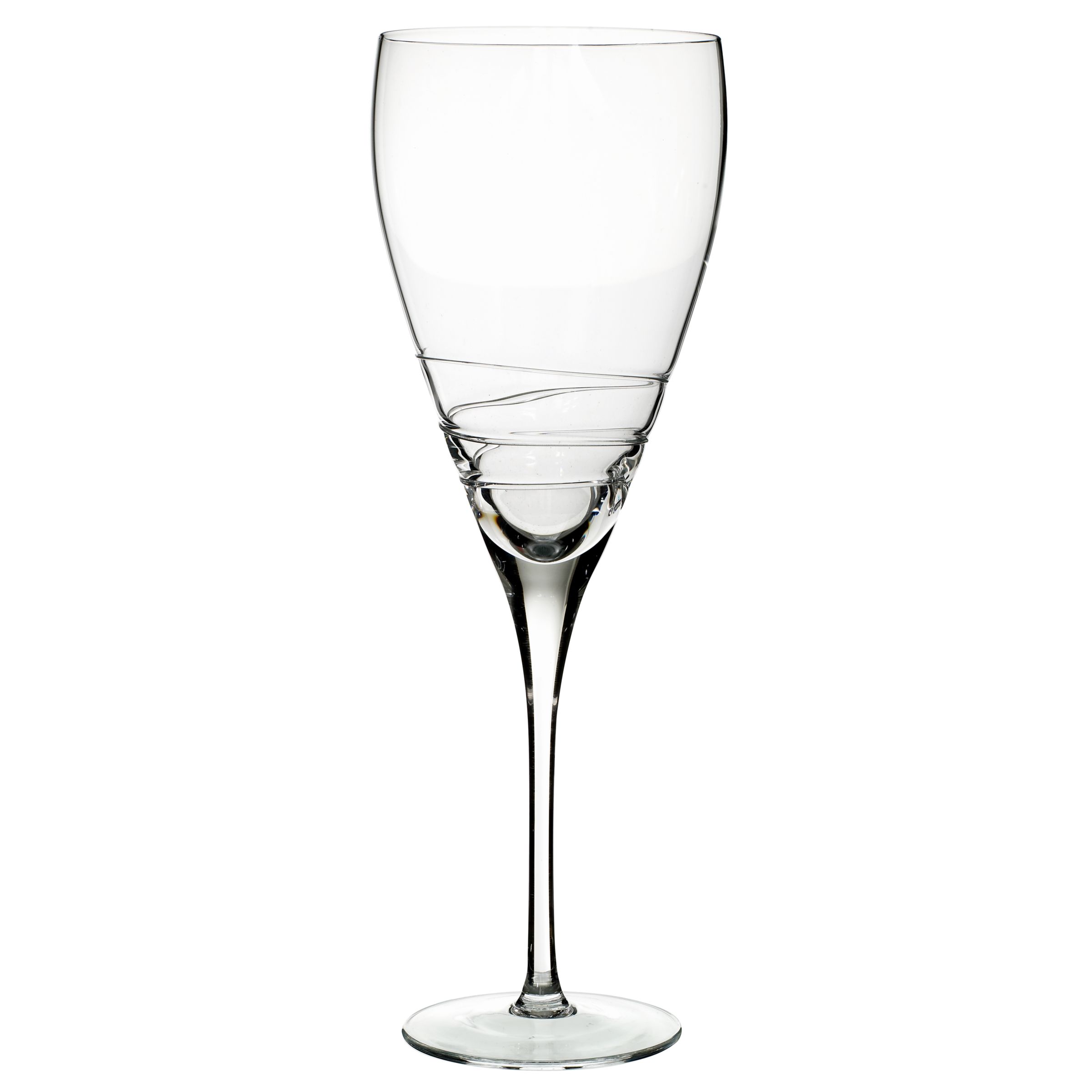 Half Spiral Goblet, Clear