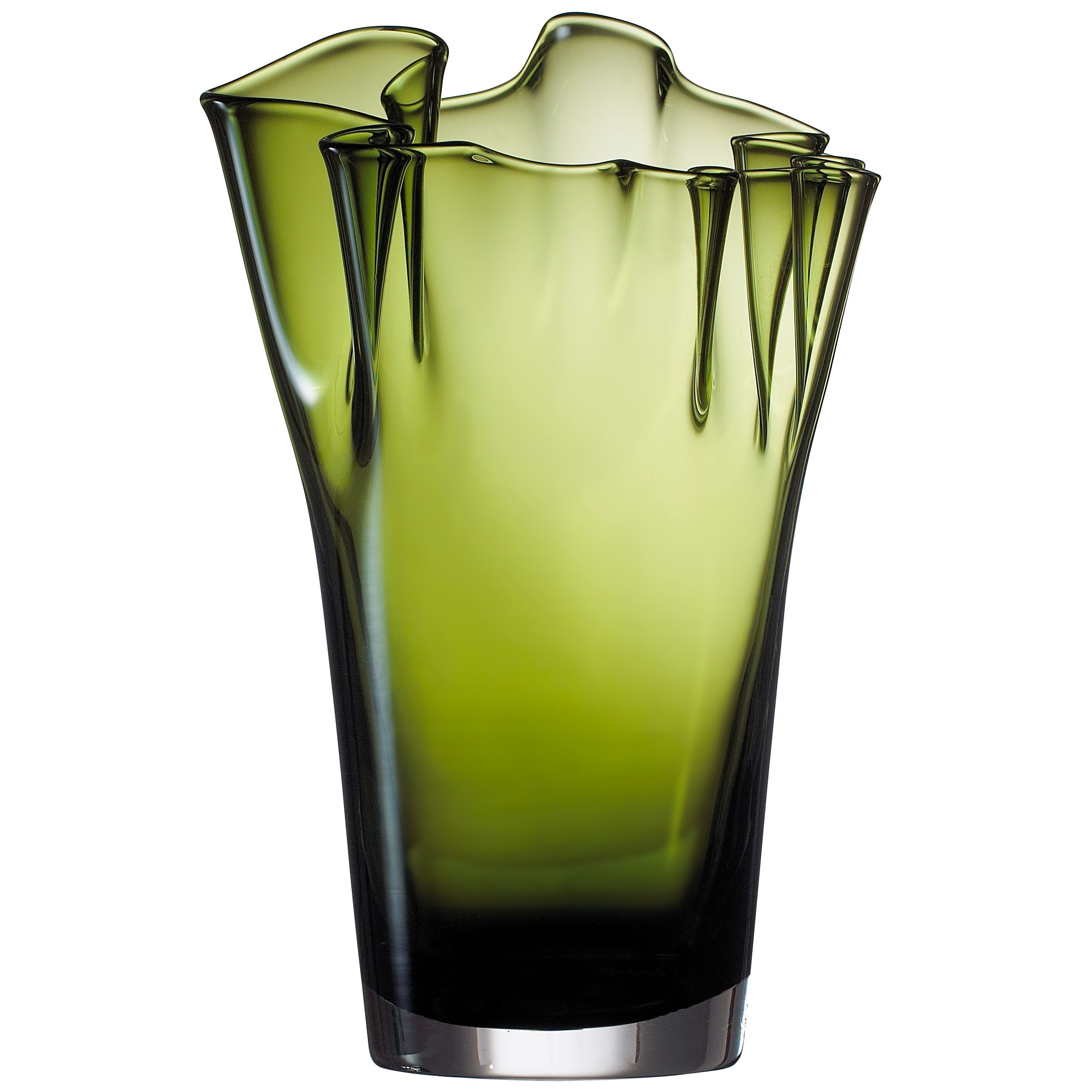 LSA Handkerchief Vase, Olive, 30cm