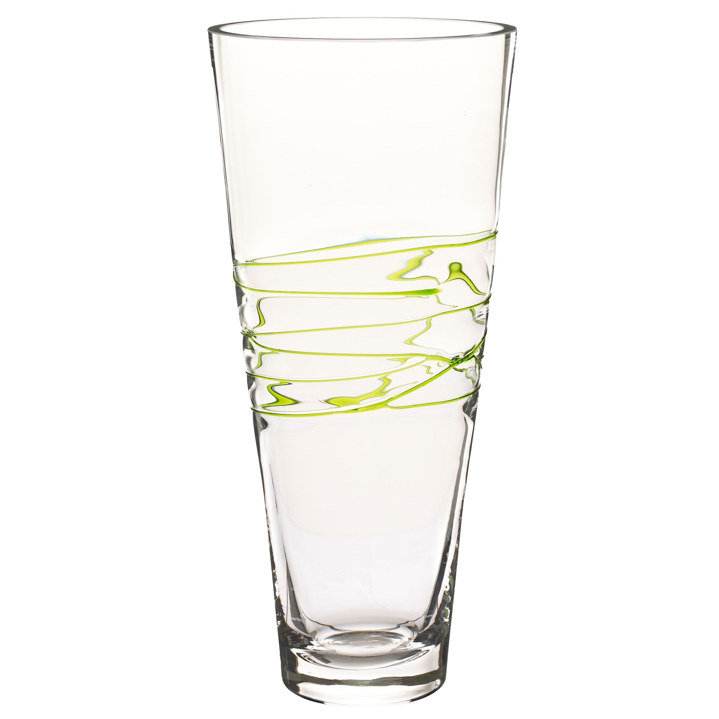 John Lewis Spiro Thread Vase, Lime, 32cm