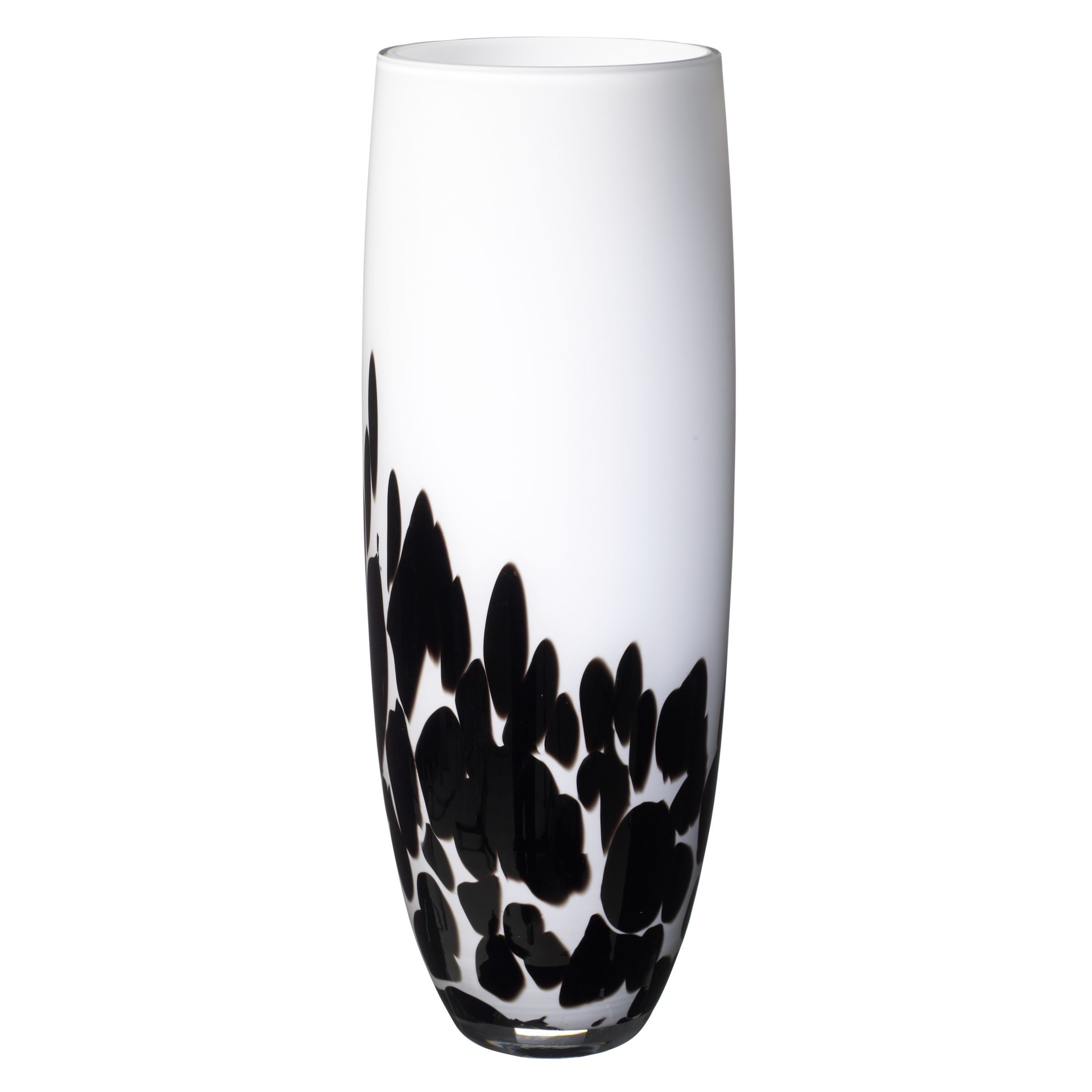 LSA Vase, White with Black Blobs, 35cm - John Lewis