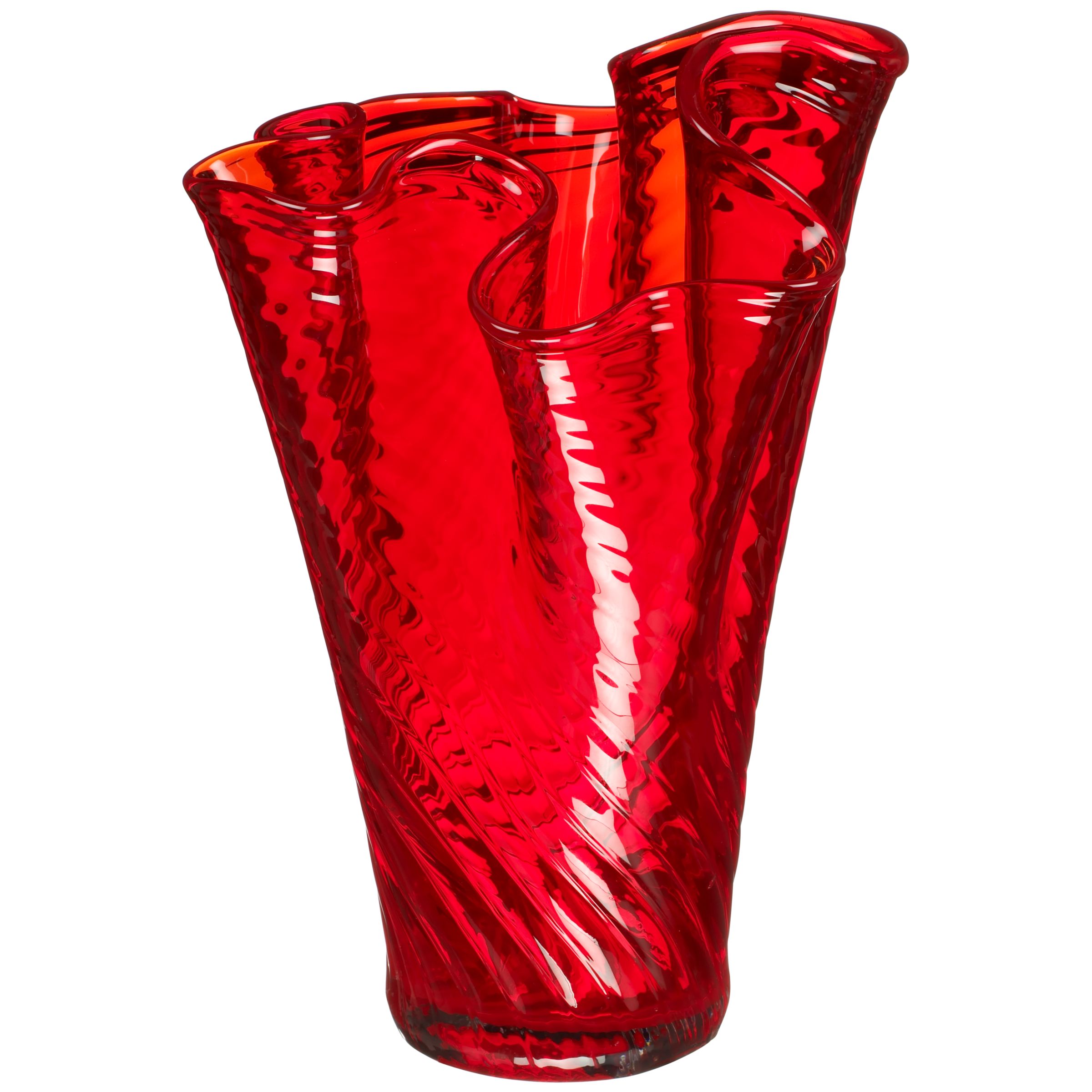 LSA Orietta Vase, Red, 25cm