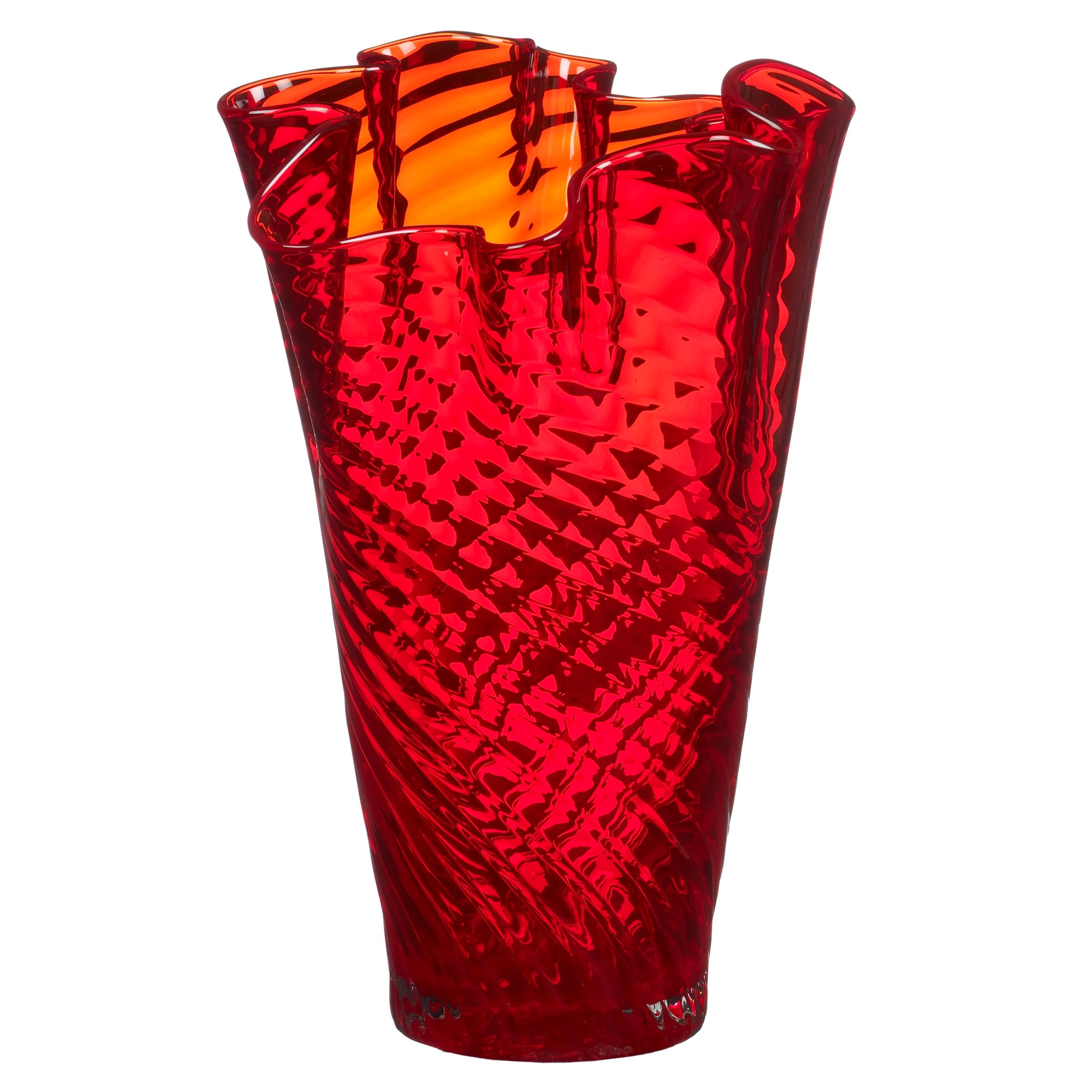 Orietta Vase, Red, 35cm