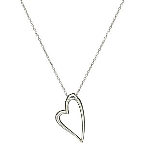 Kit Heath Open Heart Sterling Silver Necklace