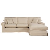 John Lewis Padstow Chaise End Sofa, Right Facing, Cream, width 278cm