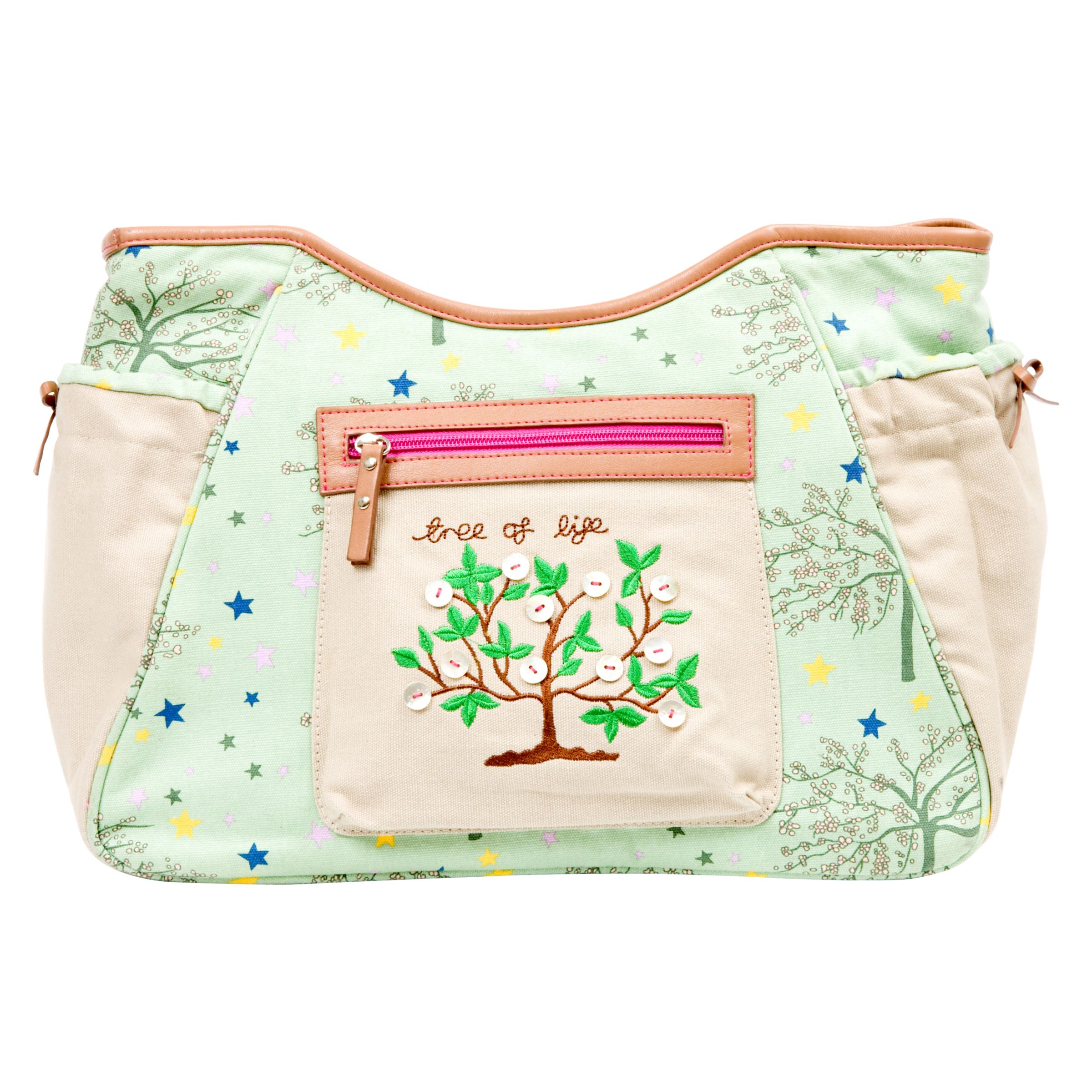 Pink Lining Blossom Tree of Life Tote Changing Bag