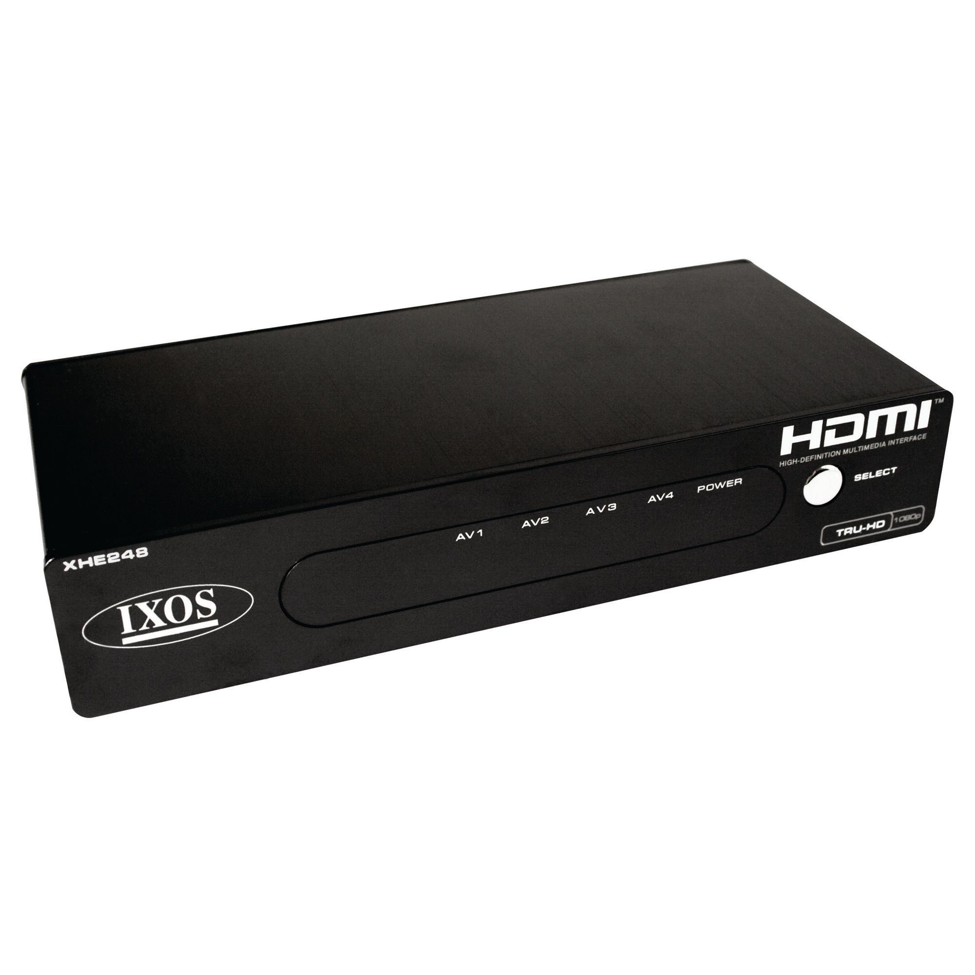 Ixos XHE248 HDMI Switch Box, 4-in 1-out