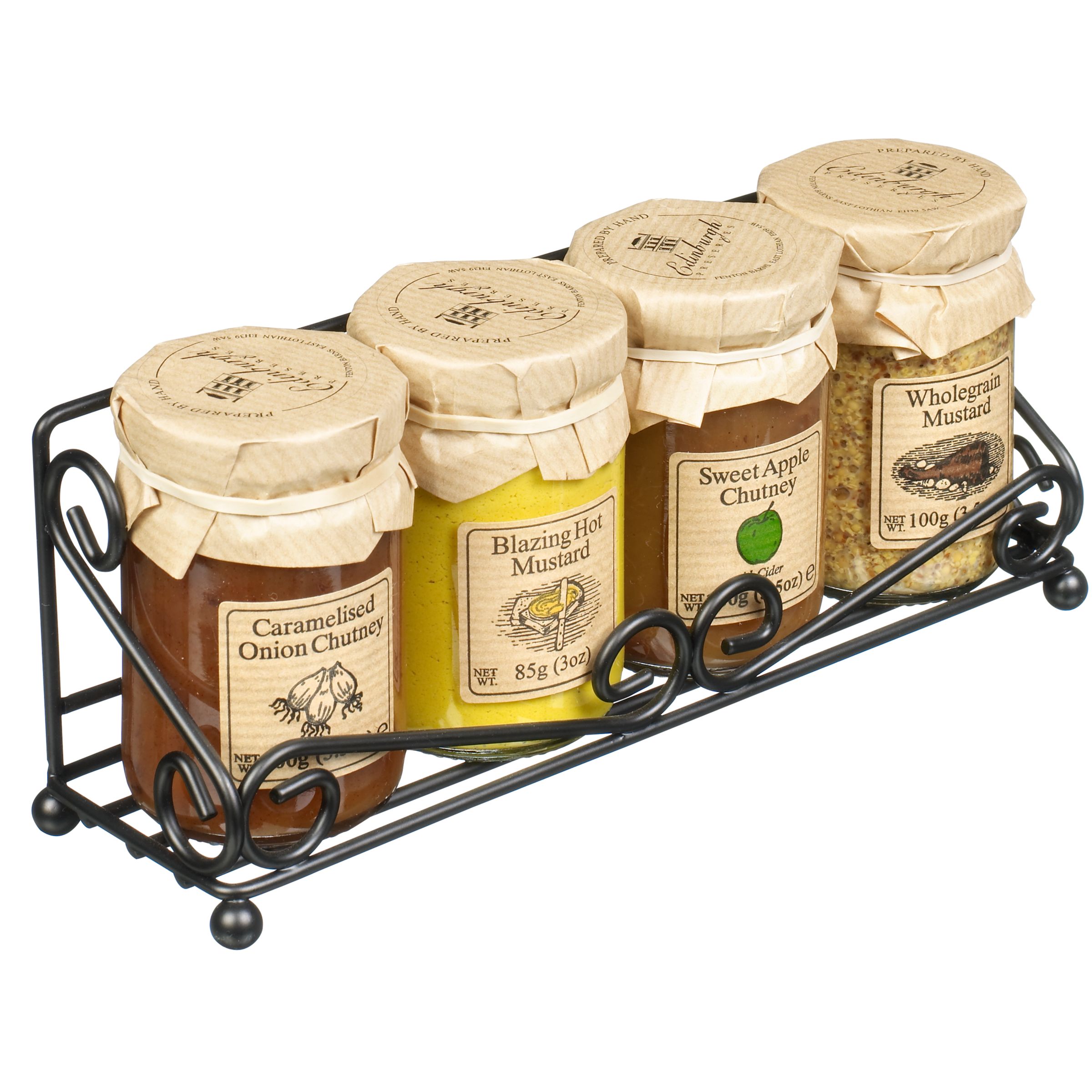 Edinburgh Preserves Savoury Gift Stand 4 x 100g