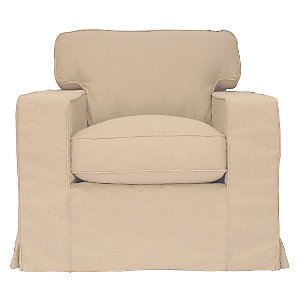 John Lewis Miller Medium Chair, Wicker at John Lewis