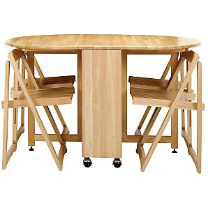 John Lewis Butterfly Folding Table and Four