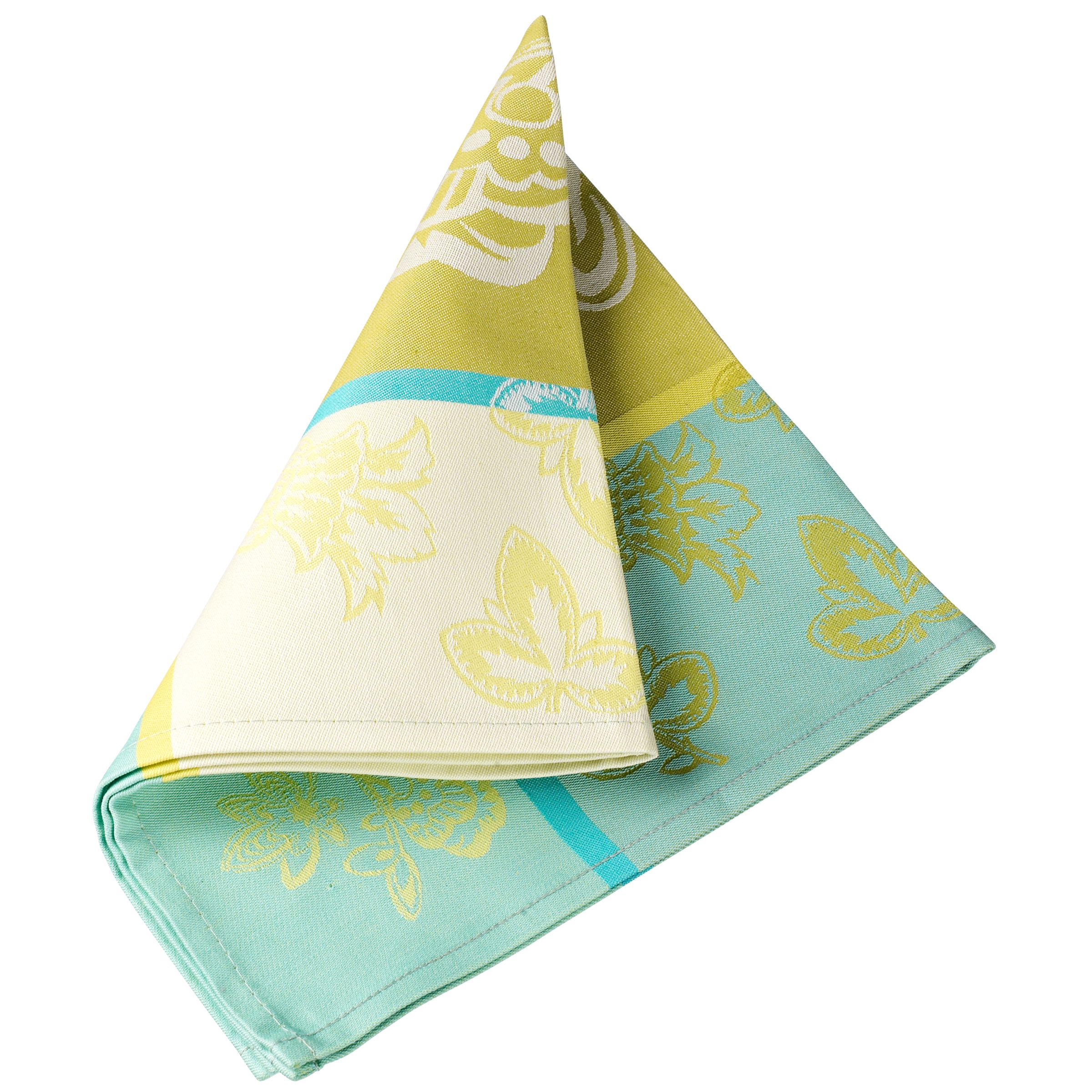 John Lewis Esmerelda Napkin, Green / Multi