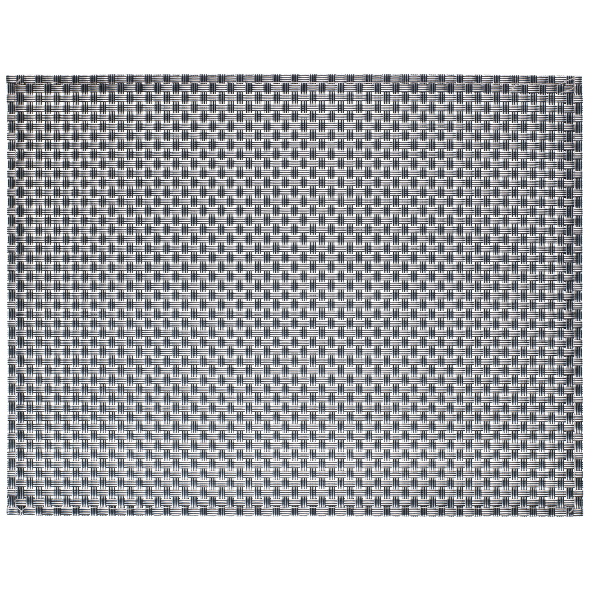 John Lewis Chunky Weave Placemat, Gunmetal