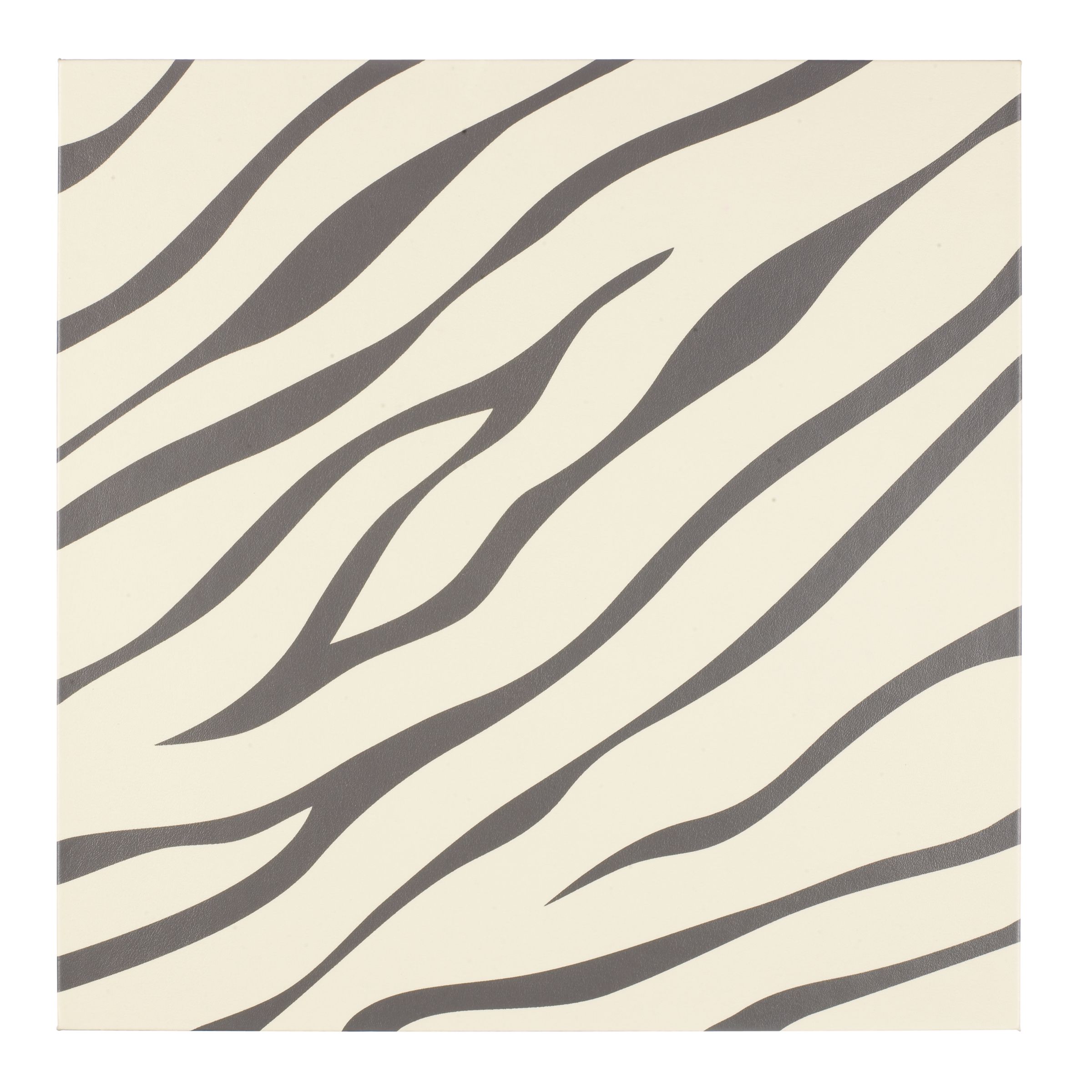 Zebra Print Placemats, Cream / Grey, Set of 4