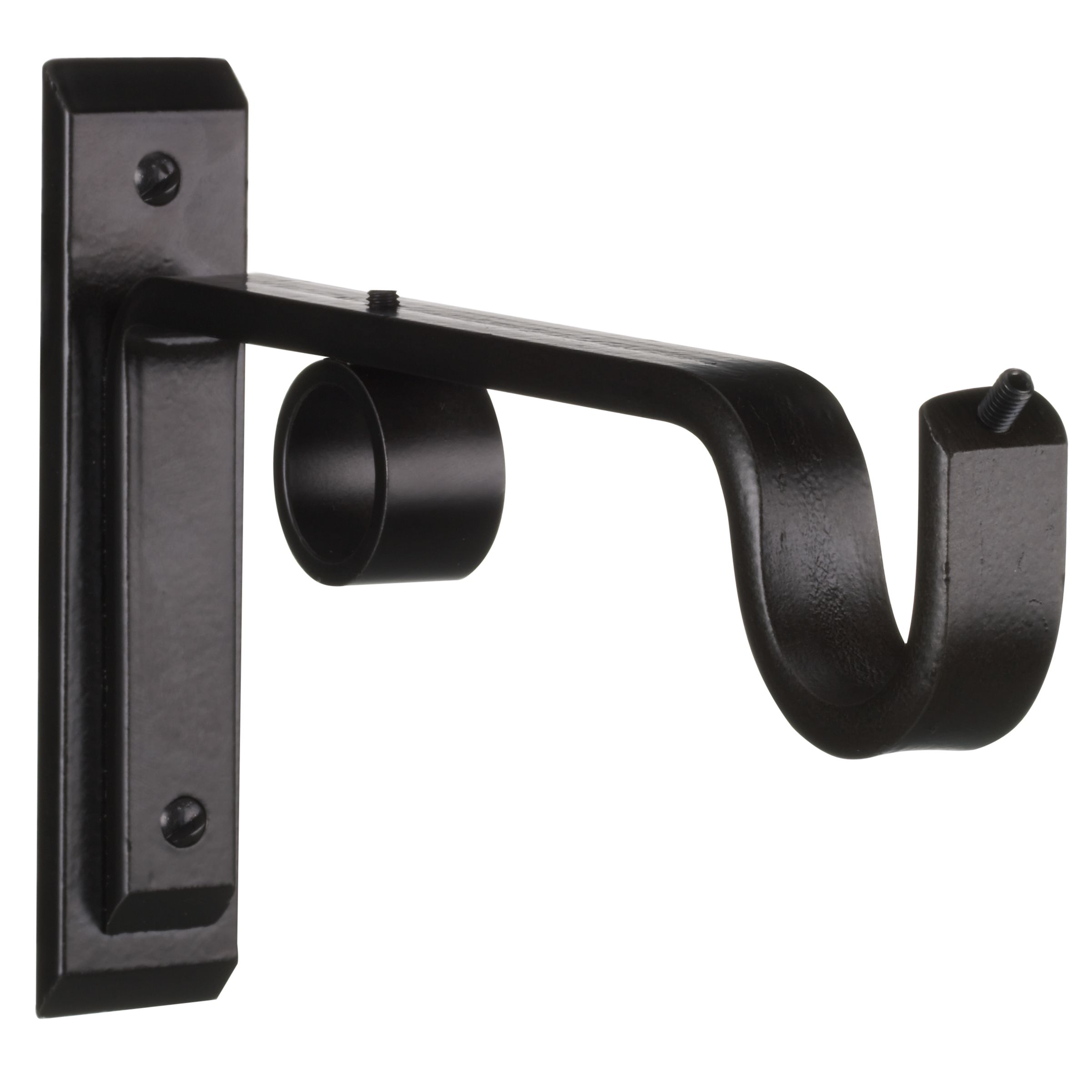 John Lewis Waxed Steel Double Side Bracket, 19mm