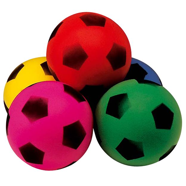 Soft Soccer Ball in Net