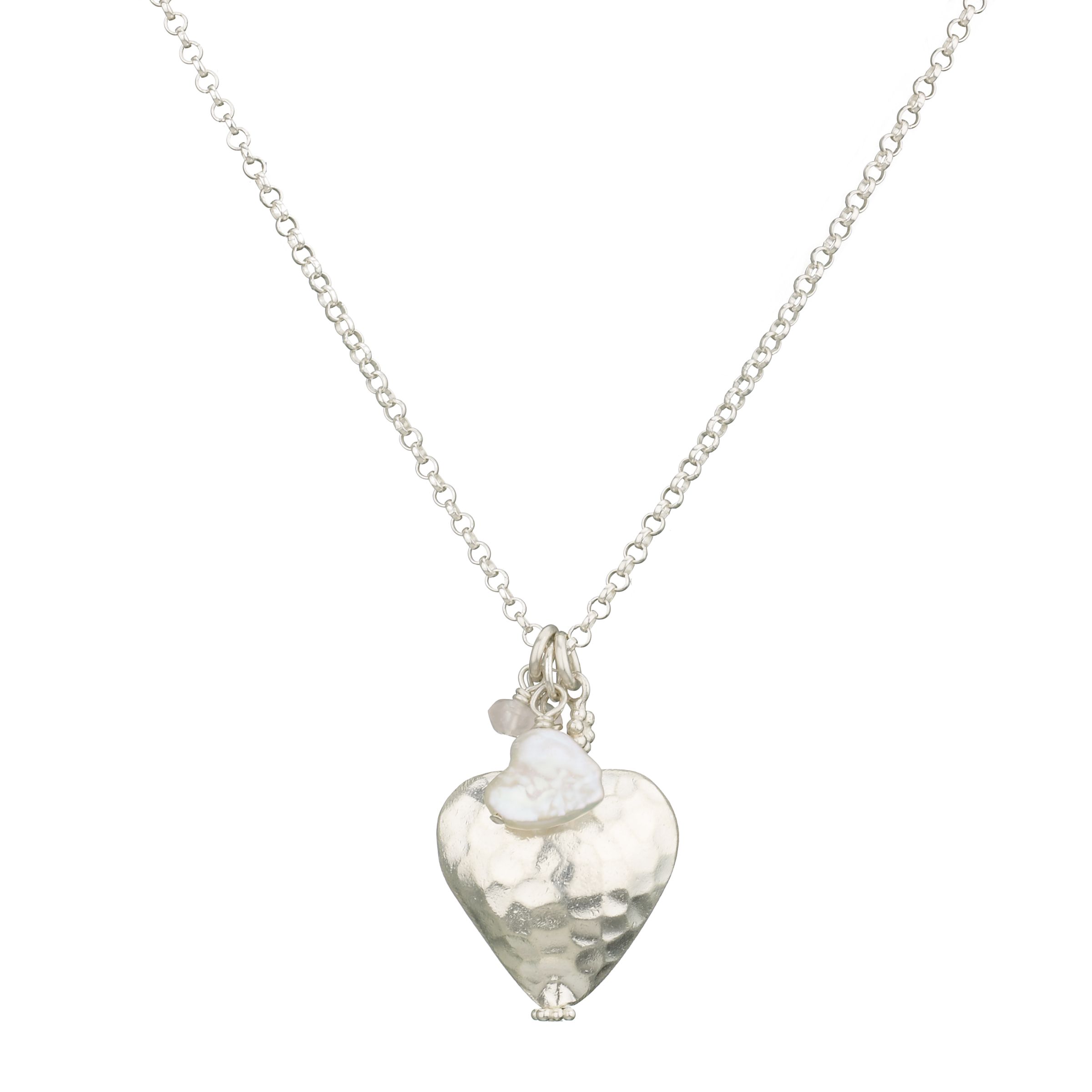 Claudia Bradby Hammered Heart Necklace