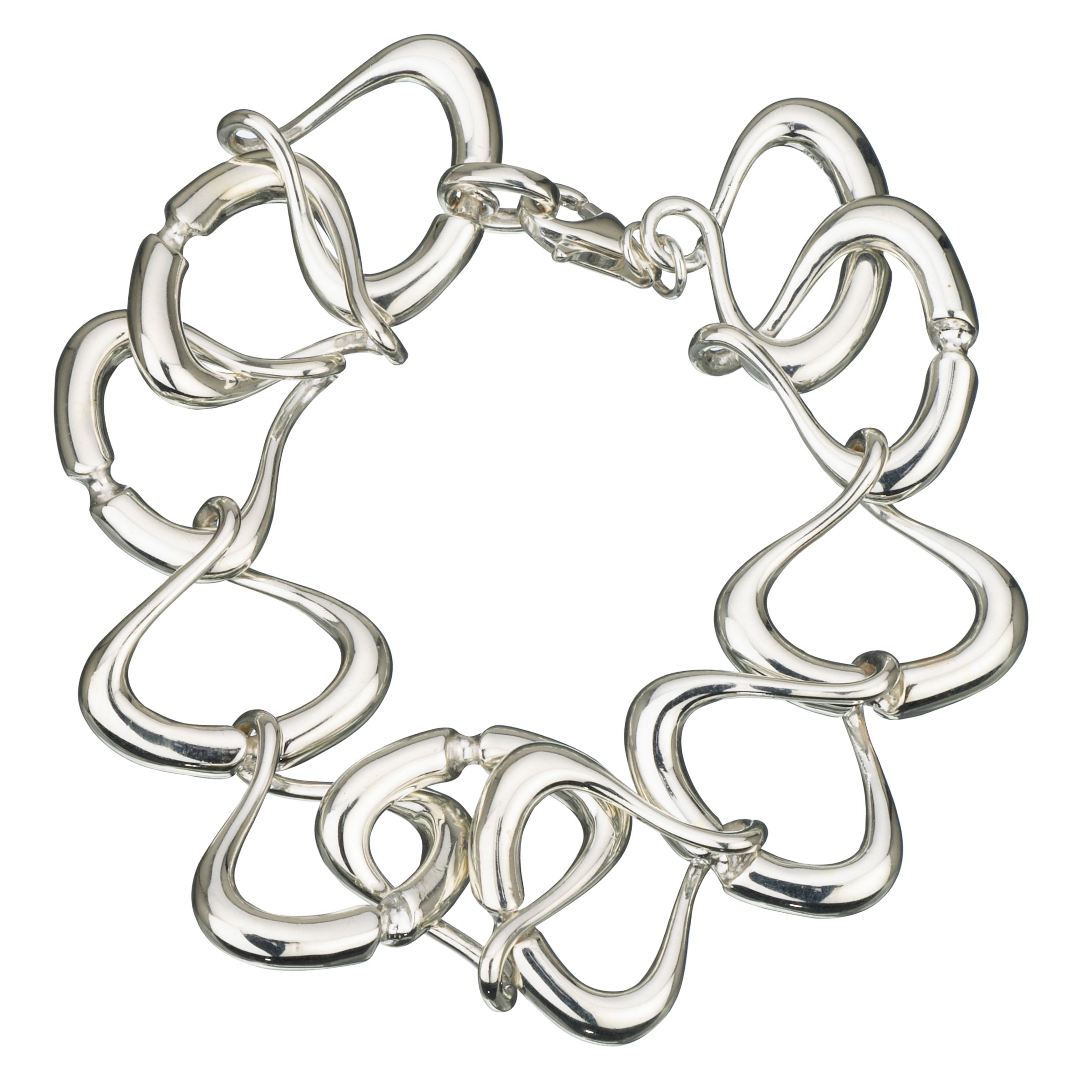Kit Heath Intertwined Chain Sterling Silver Bracelet