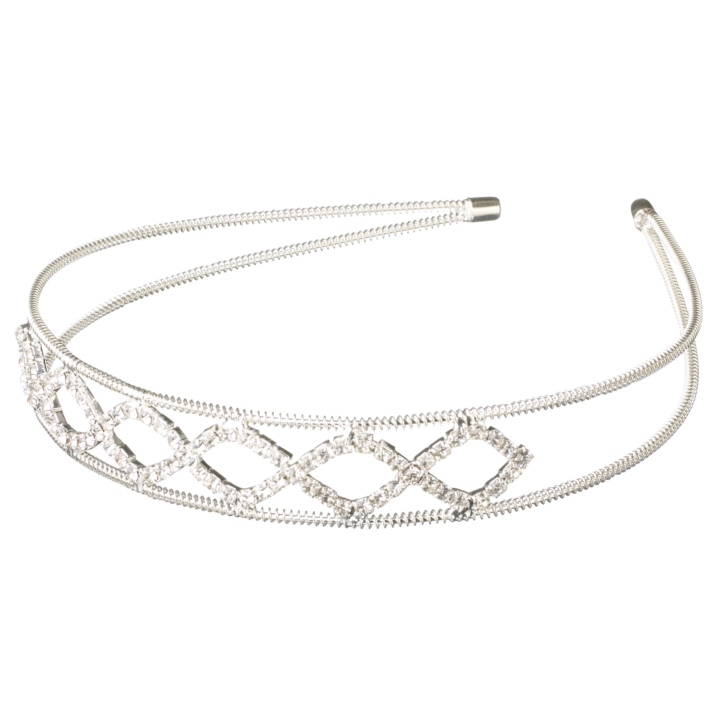 John Lewis Diamante Hairband, Silver