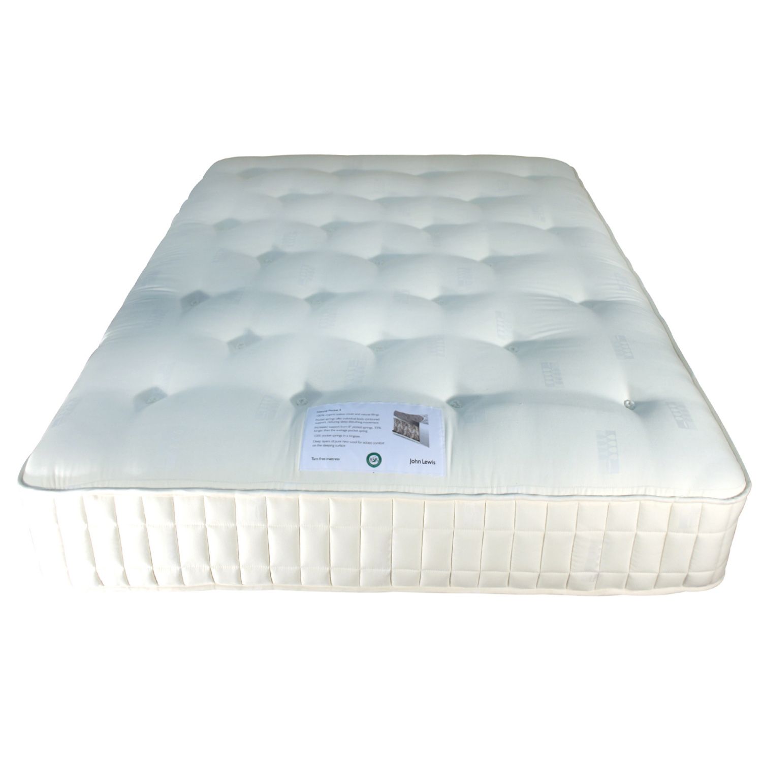 John Lewis Restore Pocket 3 Mattress, Single at JohnLewis