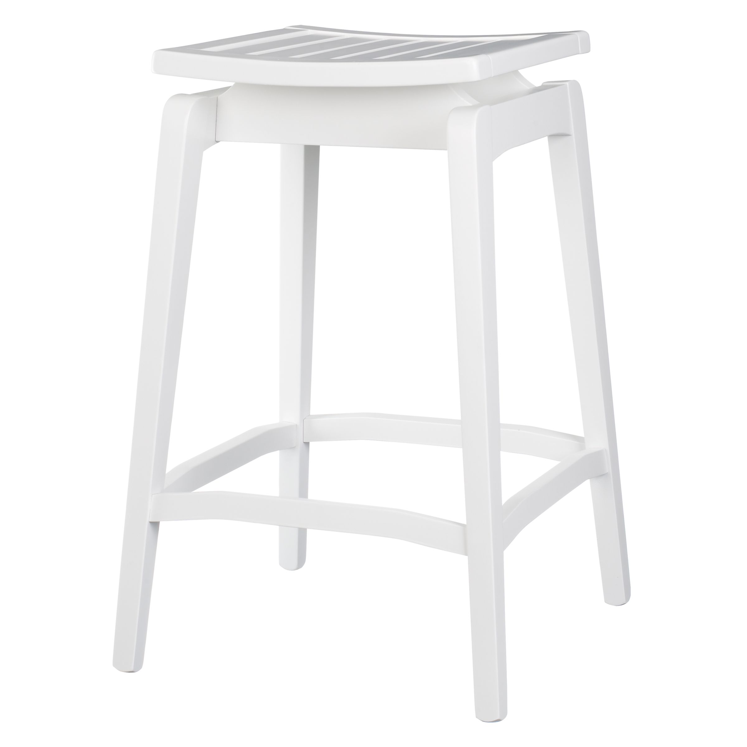 John Lewis Venice Bar Stool, White