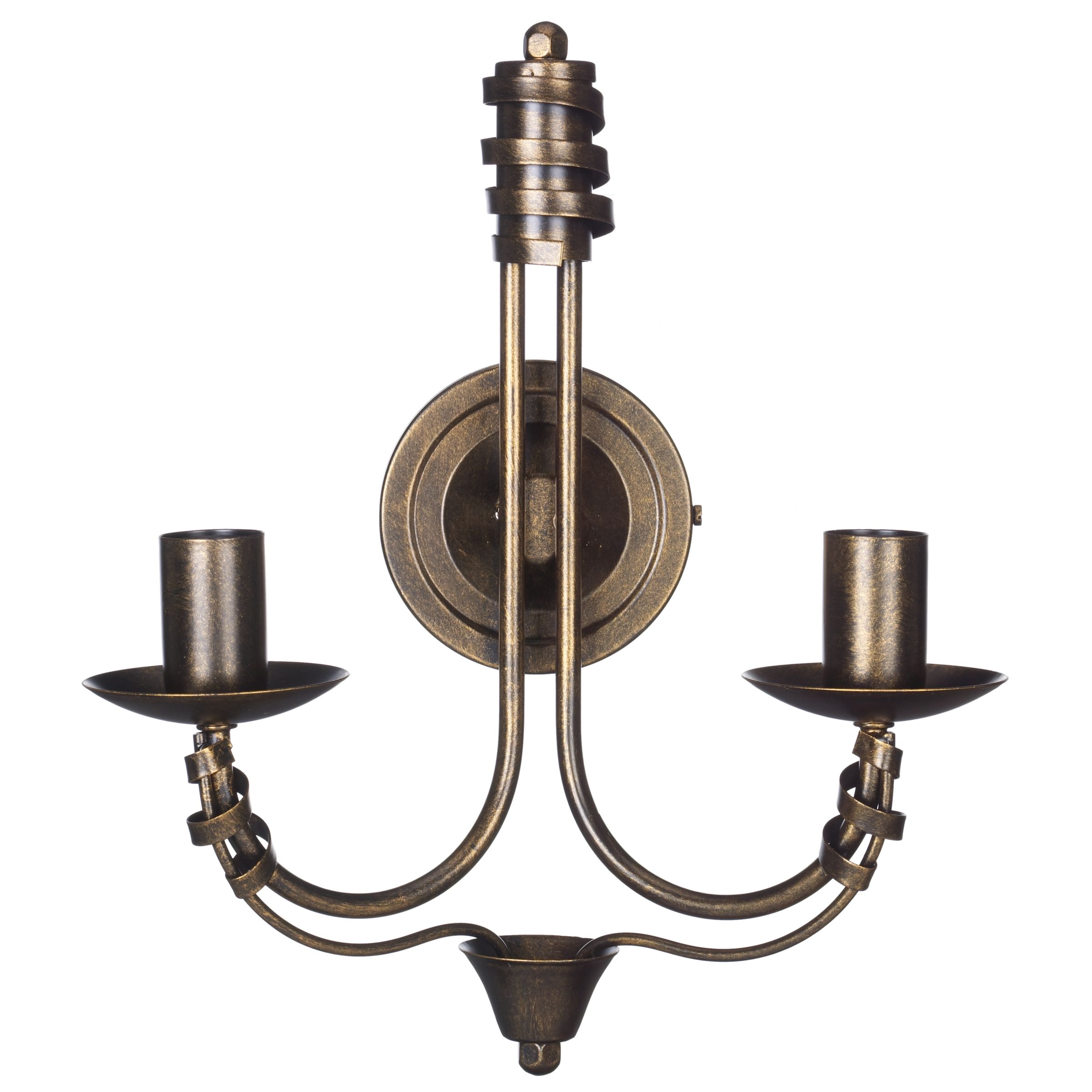 Scala Wall Light, 2 Arm, Black / Gold