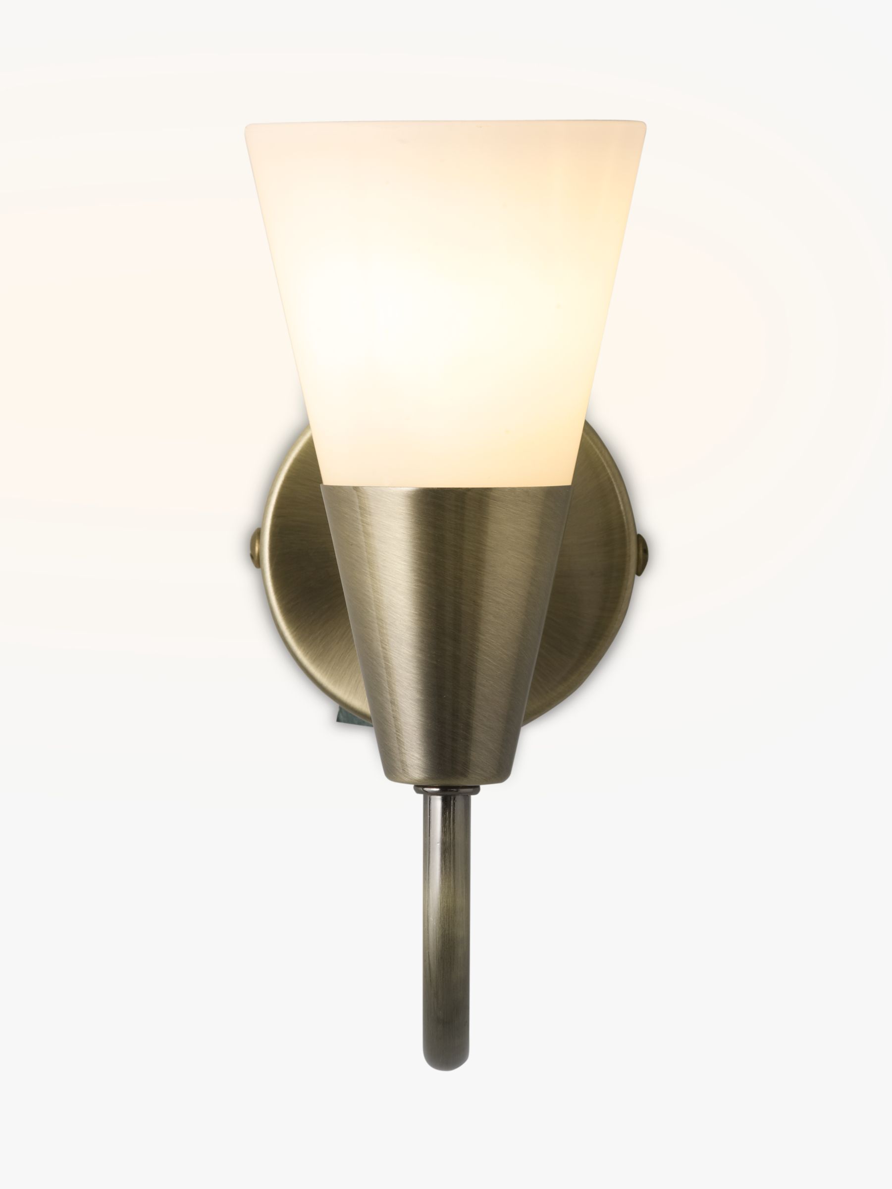 John Lewis Value Lulu Wall Light, Antique Brass