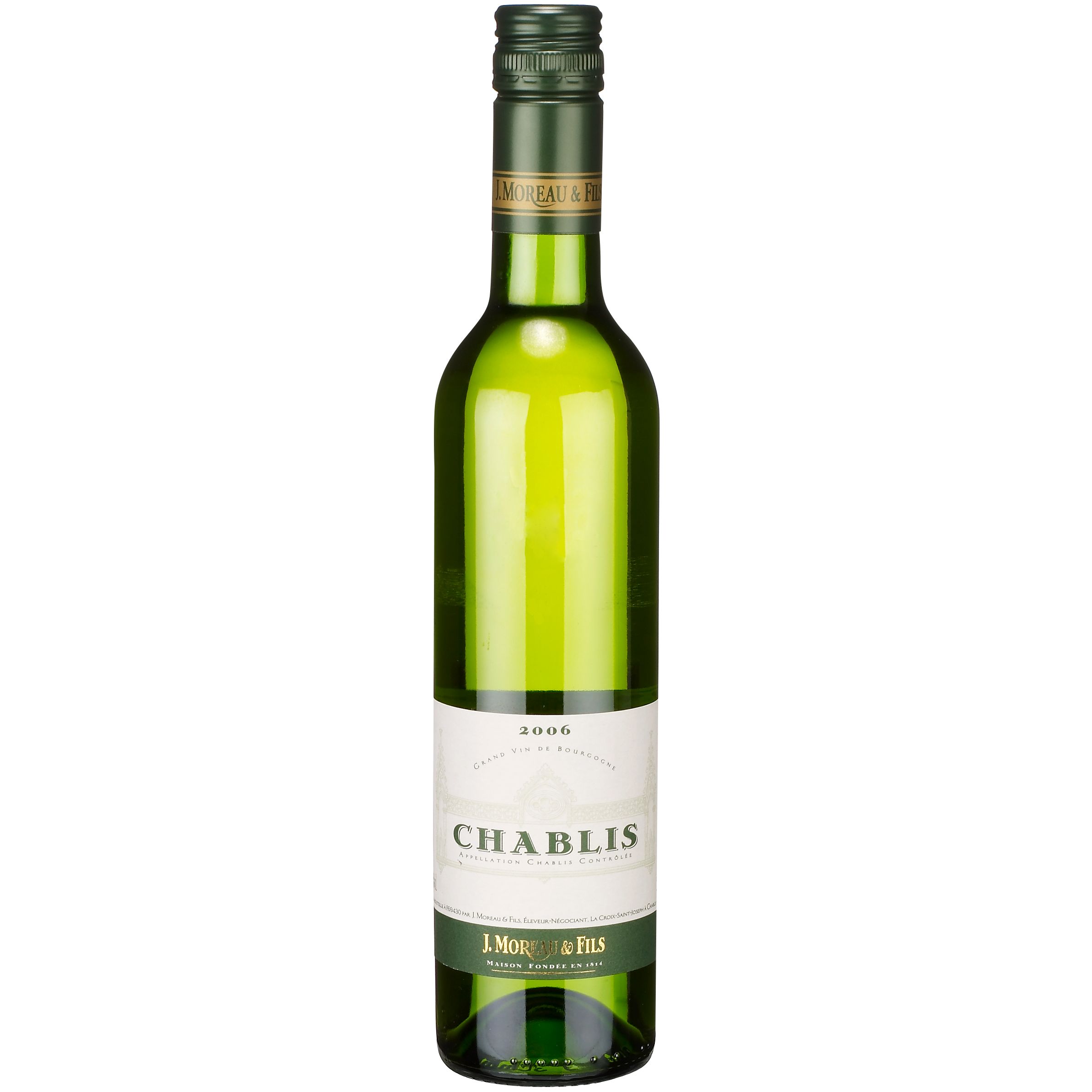 J Moreau, 'Vin a Deux' 2006 Chablis, Burgundy, France, 50cl