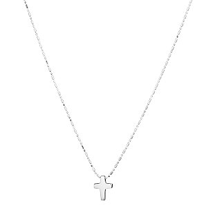 Cross Necklace, Silver