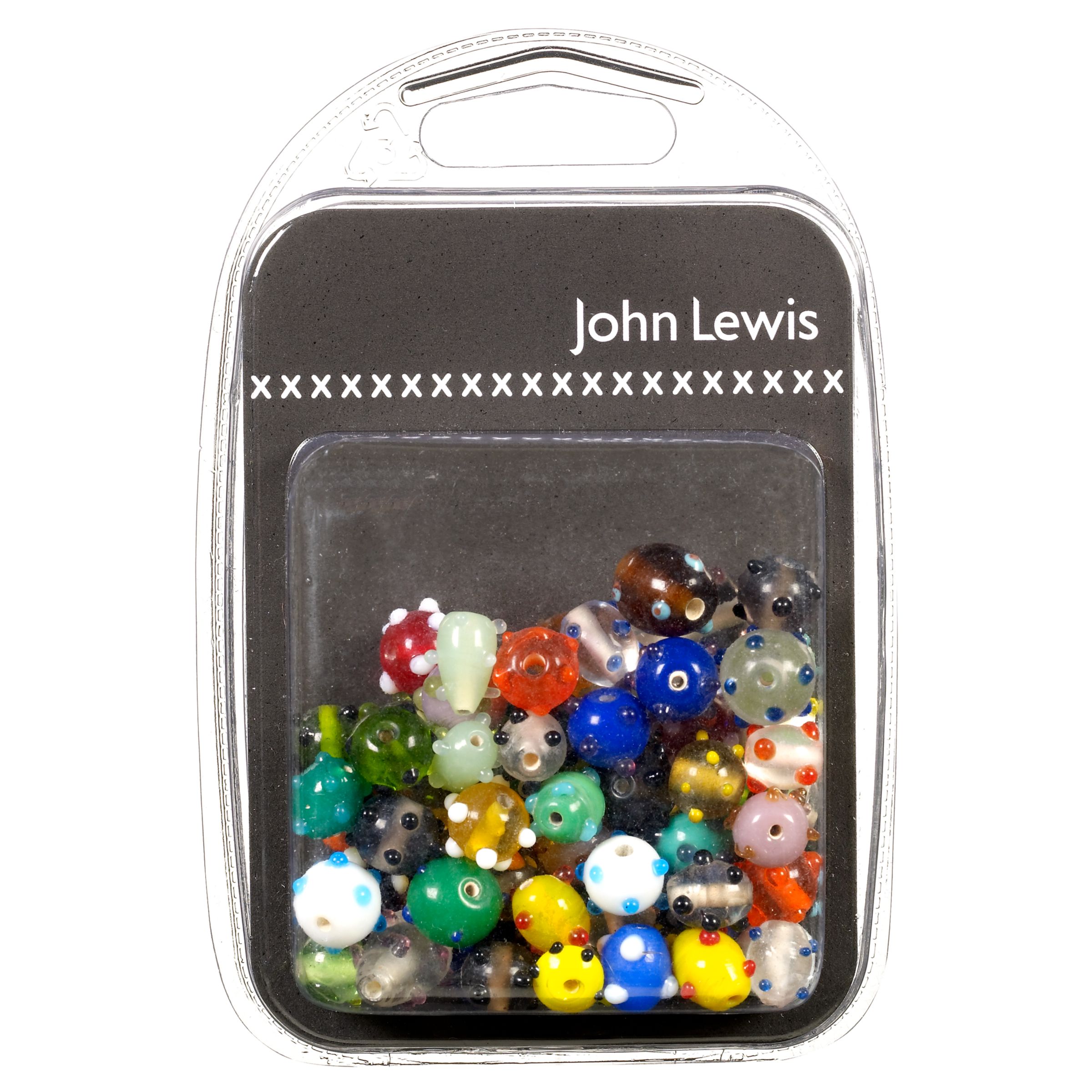 Spotted Glass Beads, 100g
