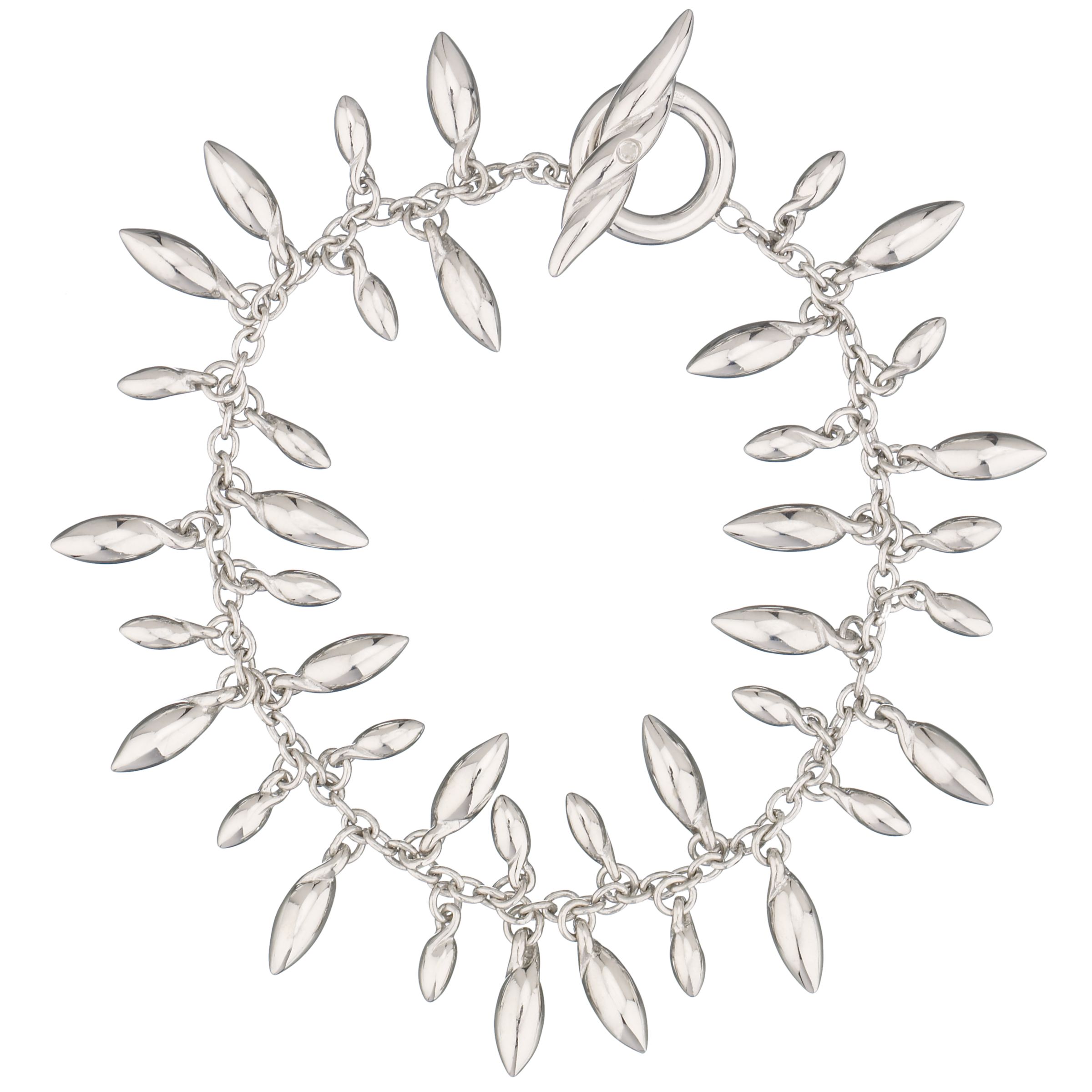 Hot Diamonds Silver & Diamond Drop Bracelet, DL085