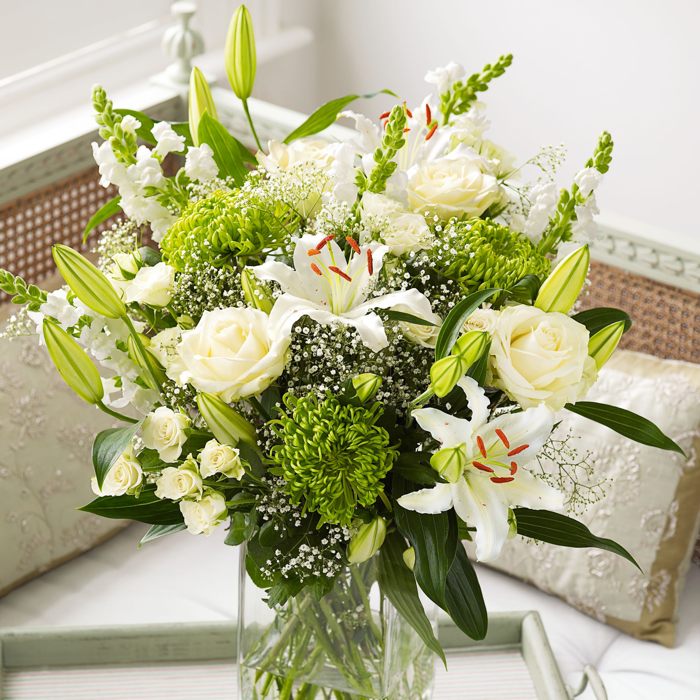 John Lewis Flowers  Luscious Lime Bouquet