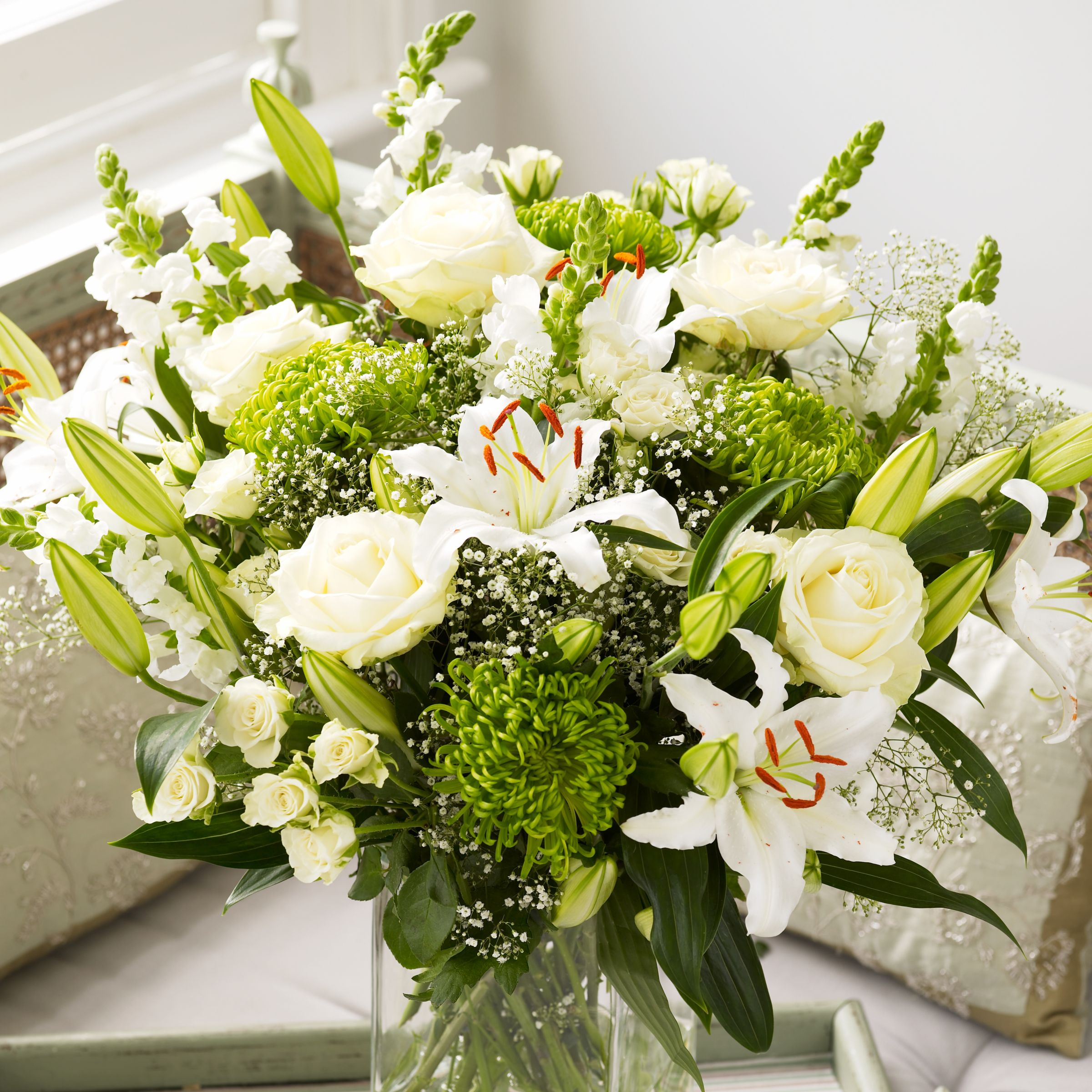 John Lewis Flowers  Super Luscious Lime Bouquet