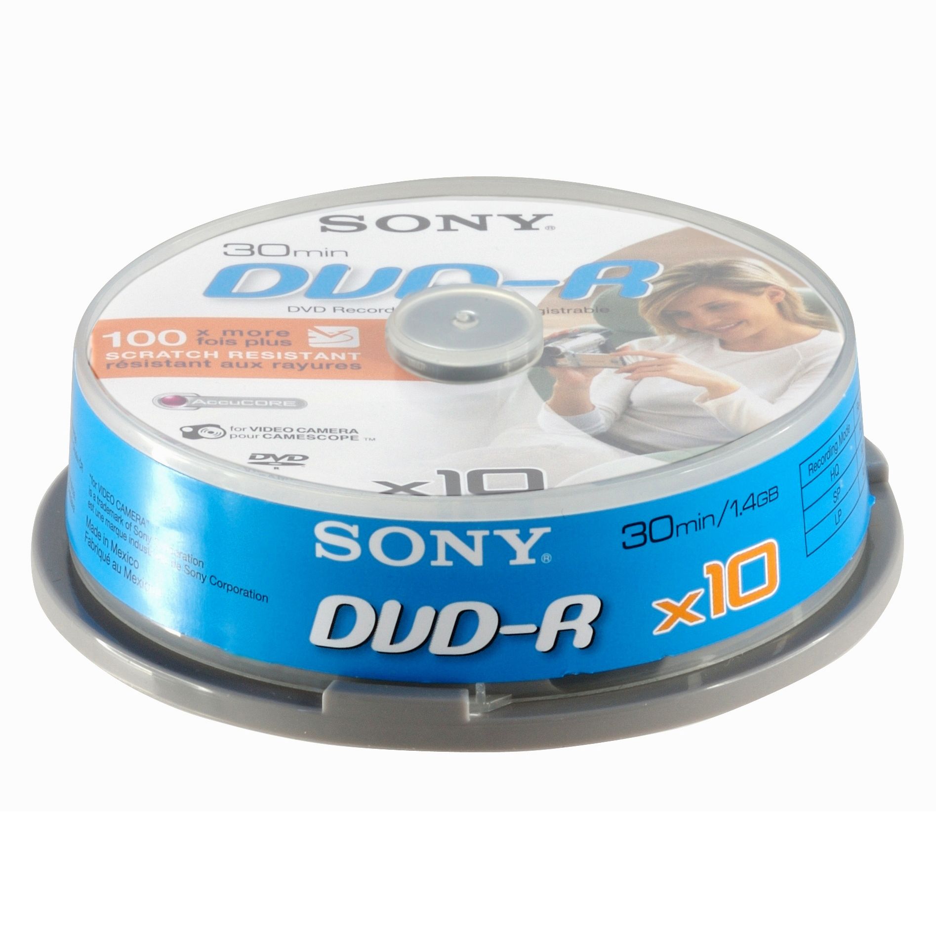 Sony DVDR Discs 10DMR30ASP Pack of 10