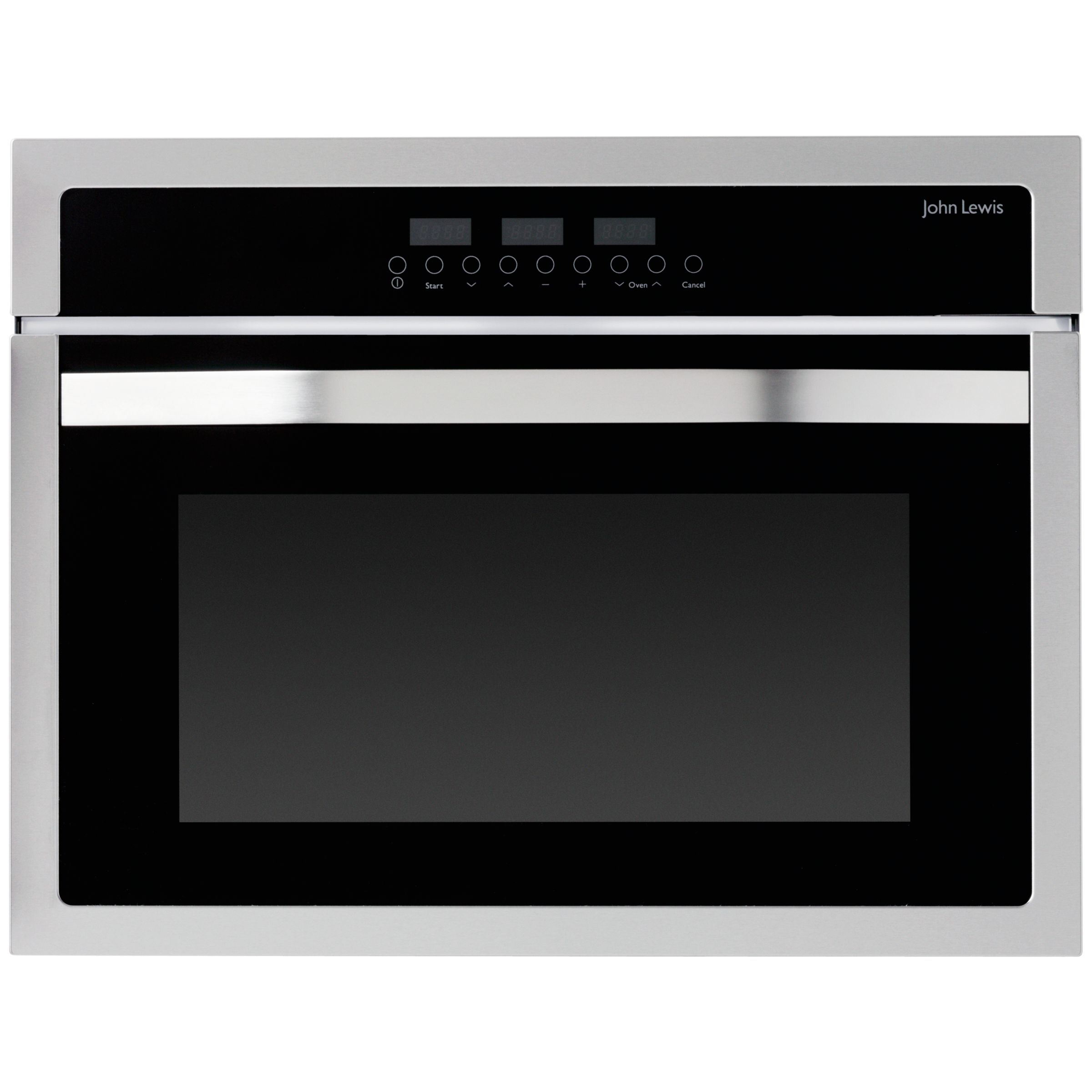 John Lewis JLBIC02 Built-in Combination Microwave, Stainless Steel at John Lewis