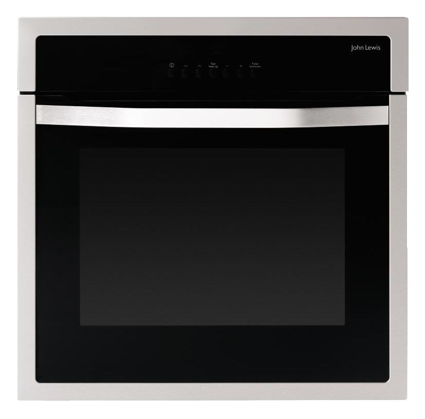 John Lewis JLBIOS608 Single Electric Oven, Stainless Steel at JohnLewis