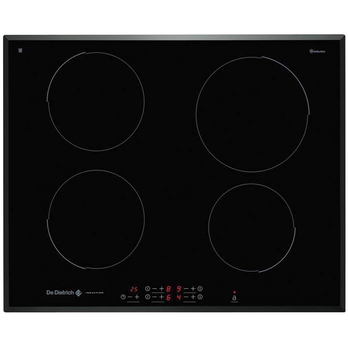 De Dietrich DTI714V Ceramic Induction Hob, Black at John Lewis