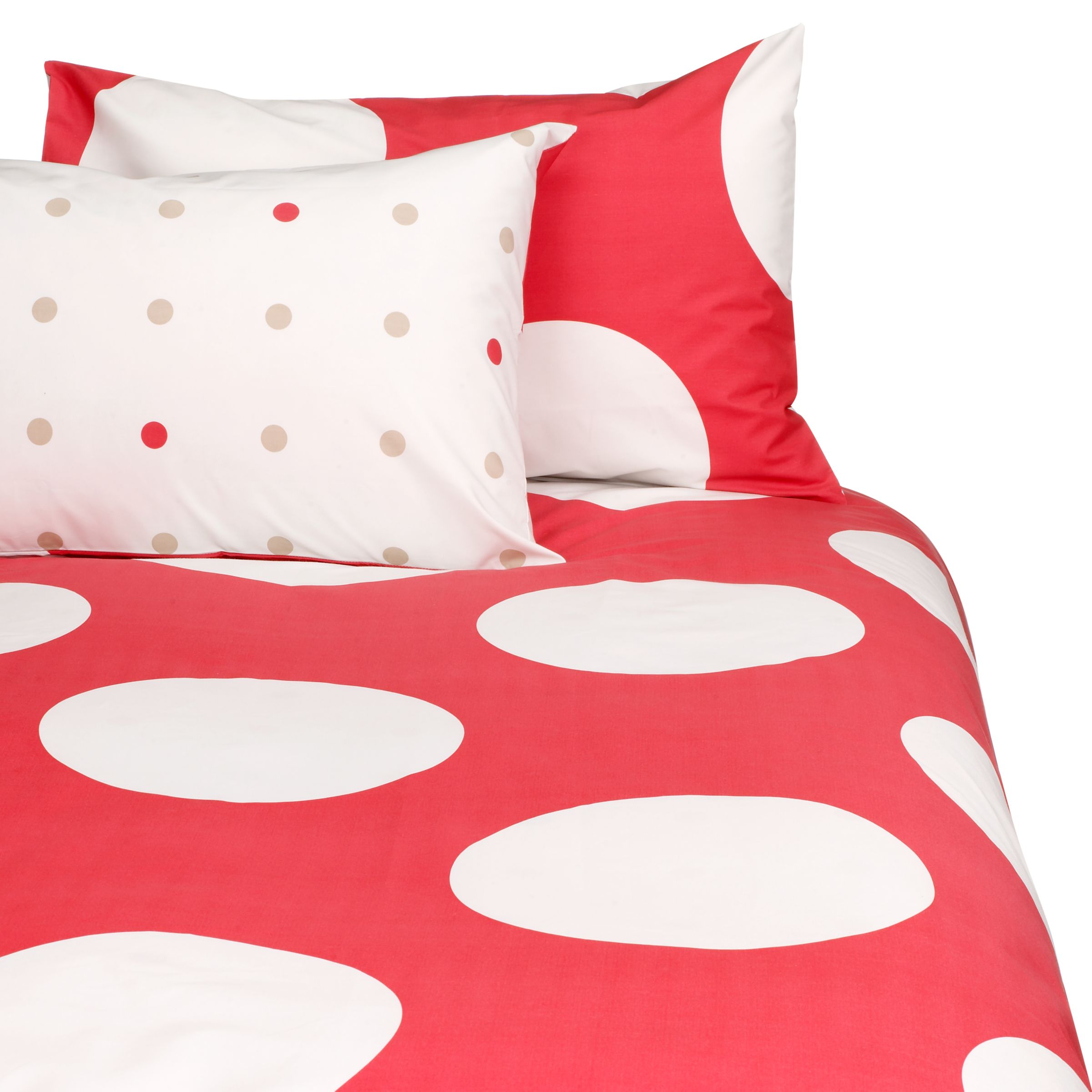 'Bed by Conran' Pillowcases, White Red, Standard, Pack of 2