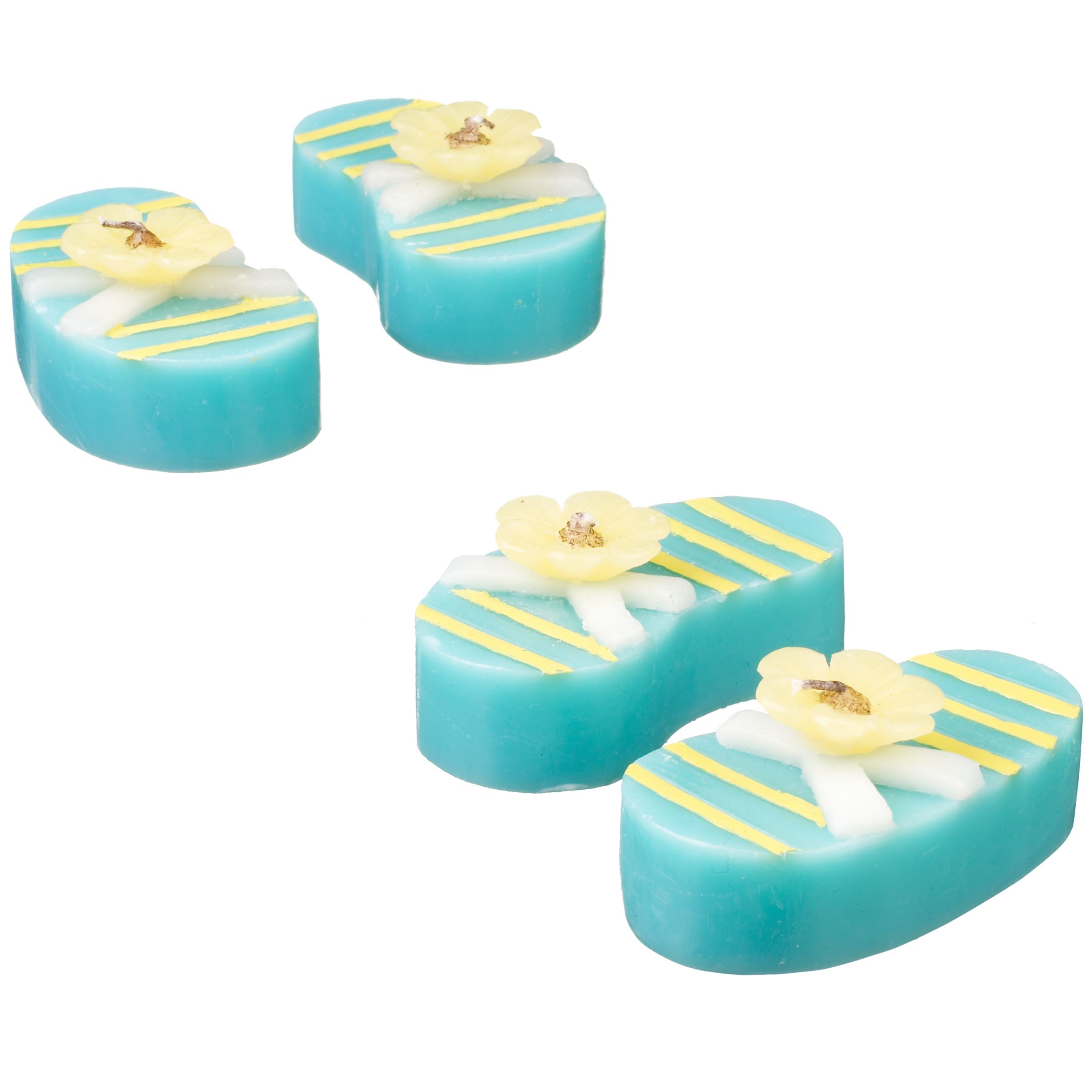 FlipFlop Floating Candles LidoStripes Pack of 4
