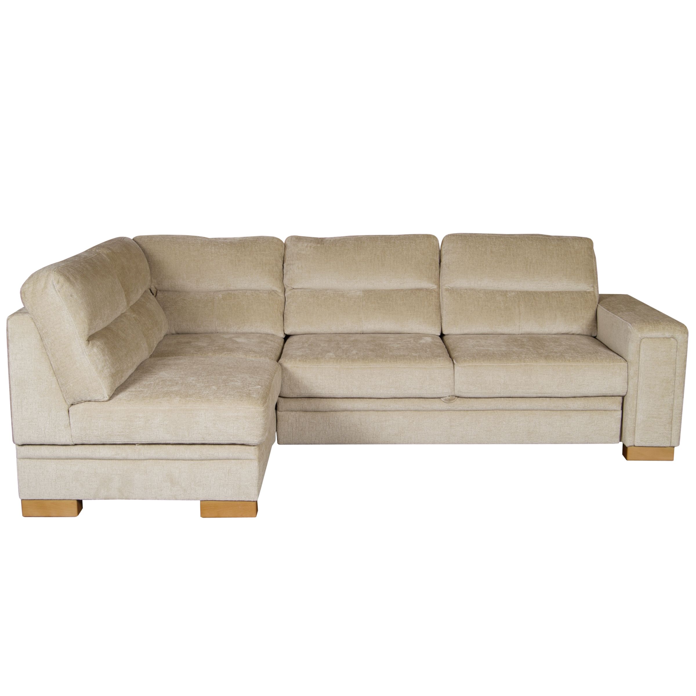 Sam Left Hand Corner Sofabed Sandstone