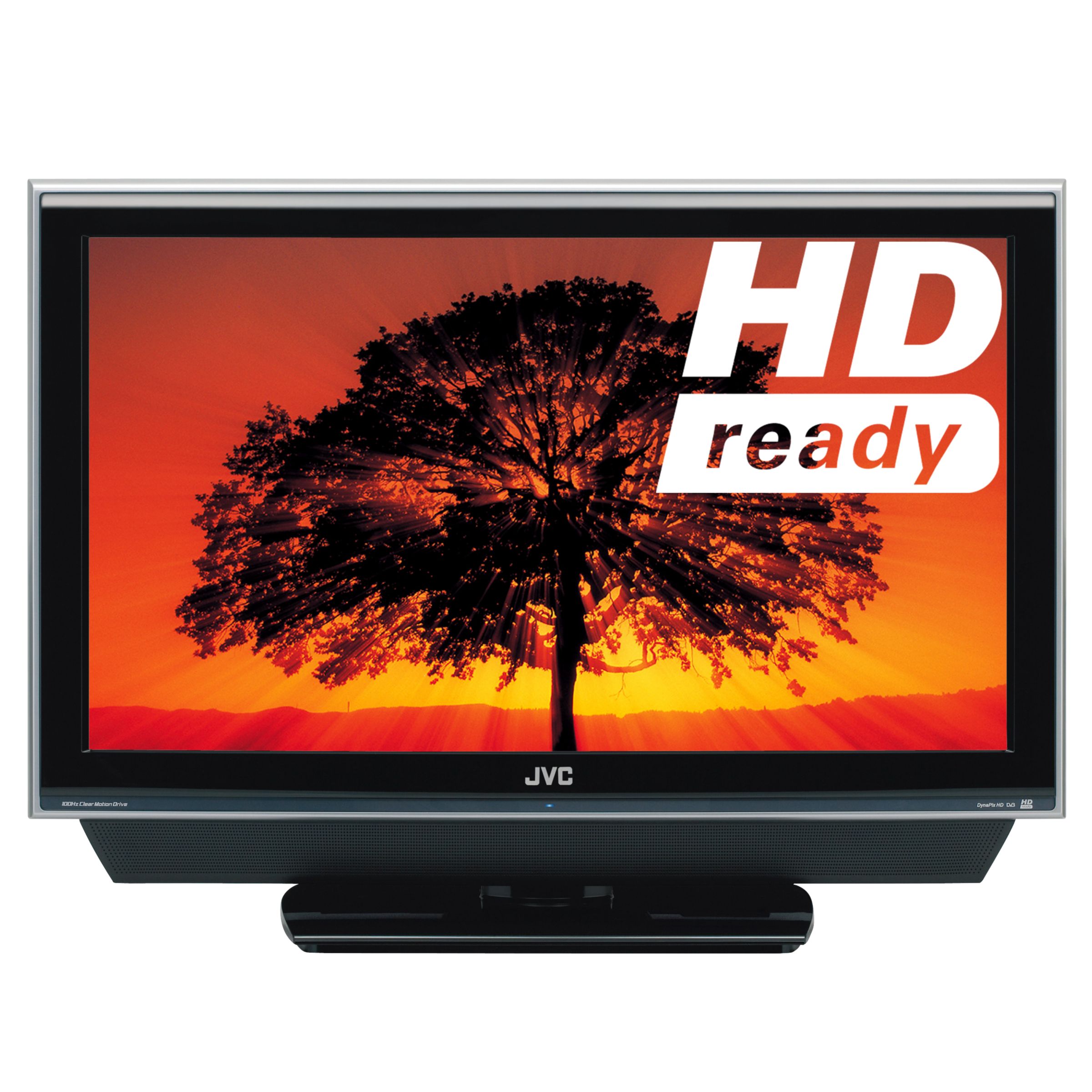 Free 5 year guarantee.  The HD ready JVC LT-32DP8BJ combines both elegant airy frame design and exceptional picture quality. The 100Hz Clear Motion Drive feature reduces flicker making for a smooth moving picture while DynaPix Plus reduces any jagged edges and increases the resolution of any video source. MaxxBass guarantees thumping sound. A handy dual screen function allows you to view pictures and teletext on the same screen. It also features an integrated digital tuner for access to all free to air digital channels and an electronic programme guide. This television is ‘high definition ready’ which means it has the ability to display high definition signals with the addition of a separate HD receiver. HD broadcasts are at a much higher resolution than regular analogue or digital broadcasts and have greatly enhanced picture quality. The level of detail is astonishing with clearer, sharper and more vibrant images.