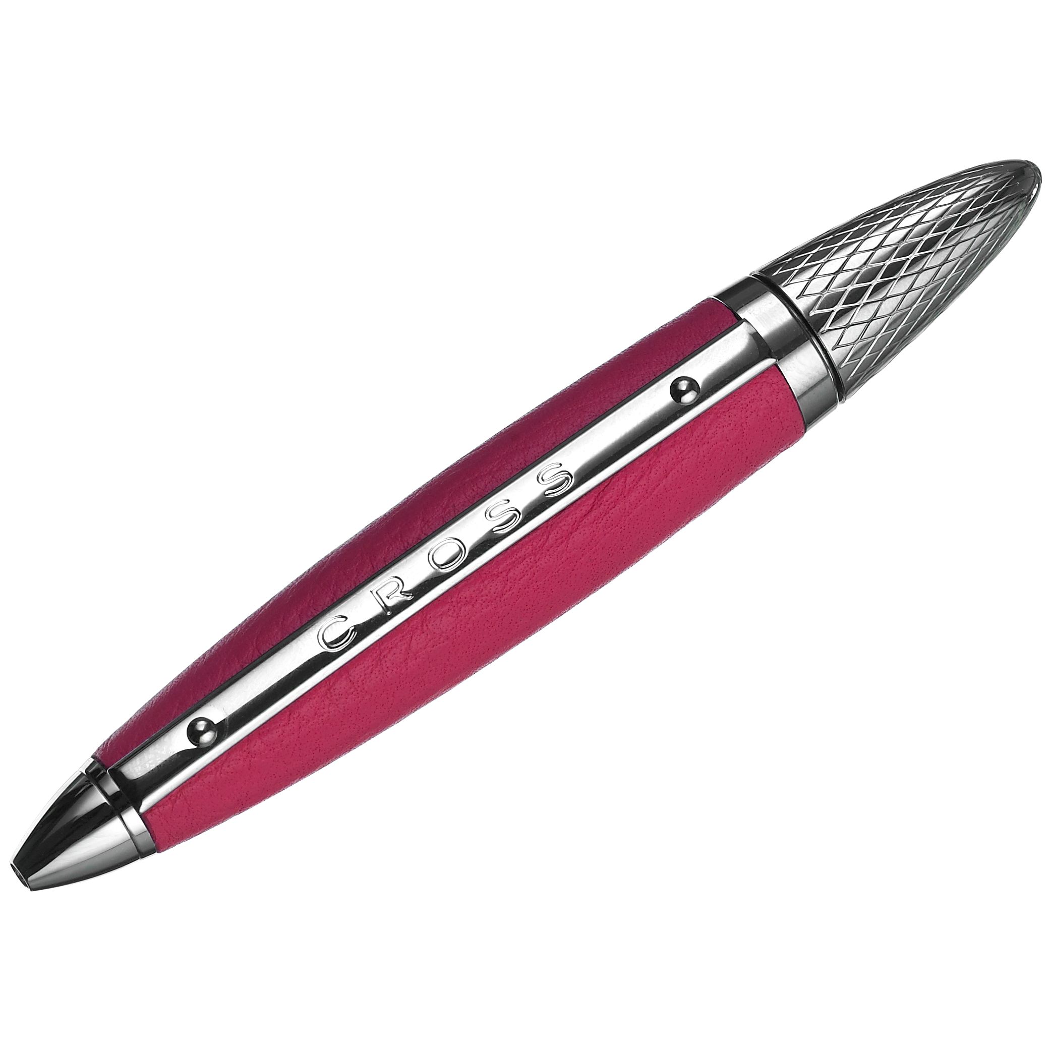 Cross Autocross Leather Ballpoint Pen Peony Pink