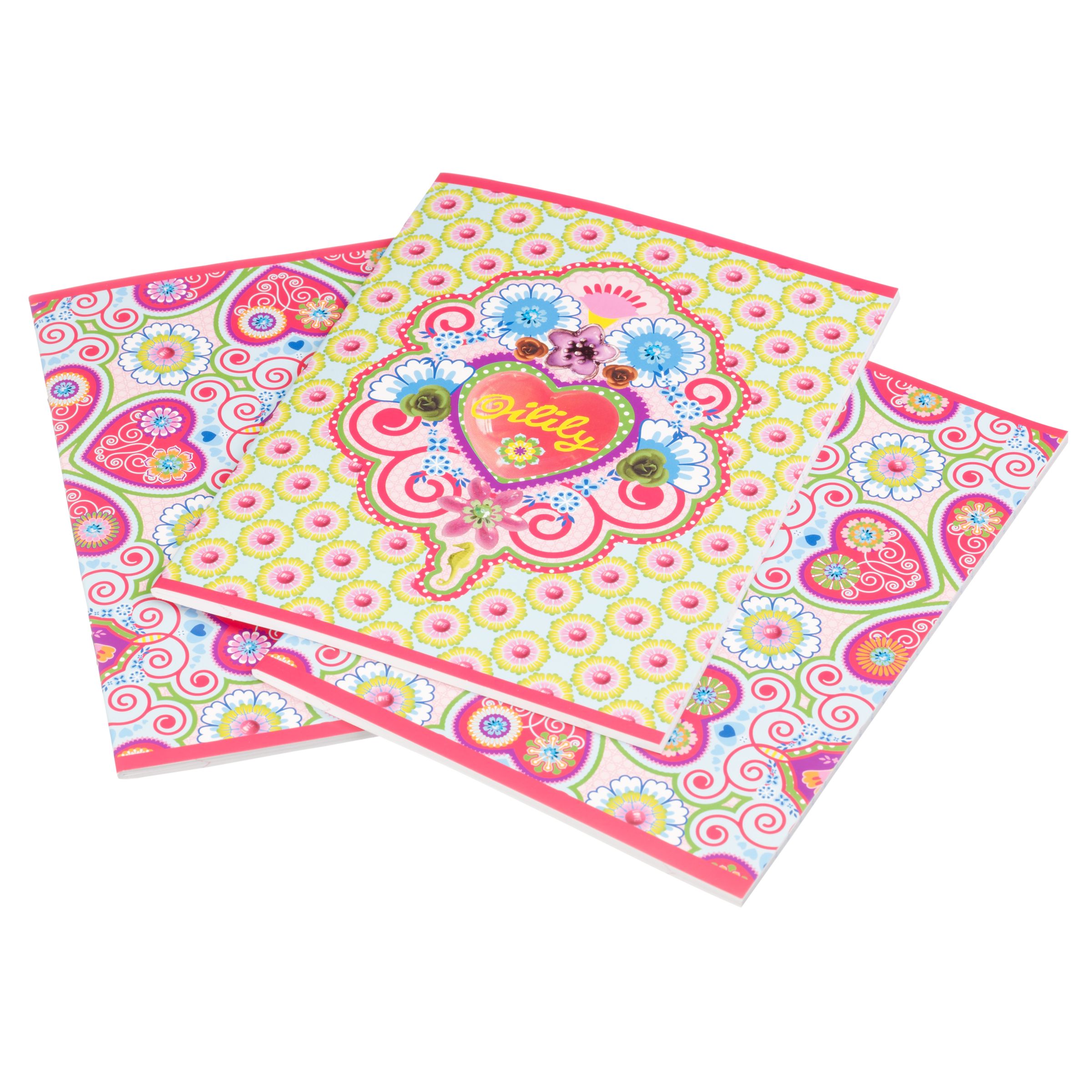 Oilily Exercise Books, A5, Pack of 3