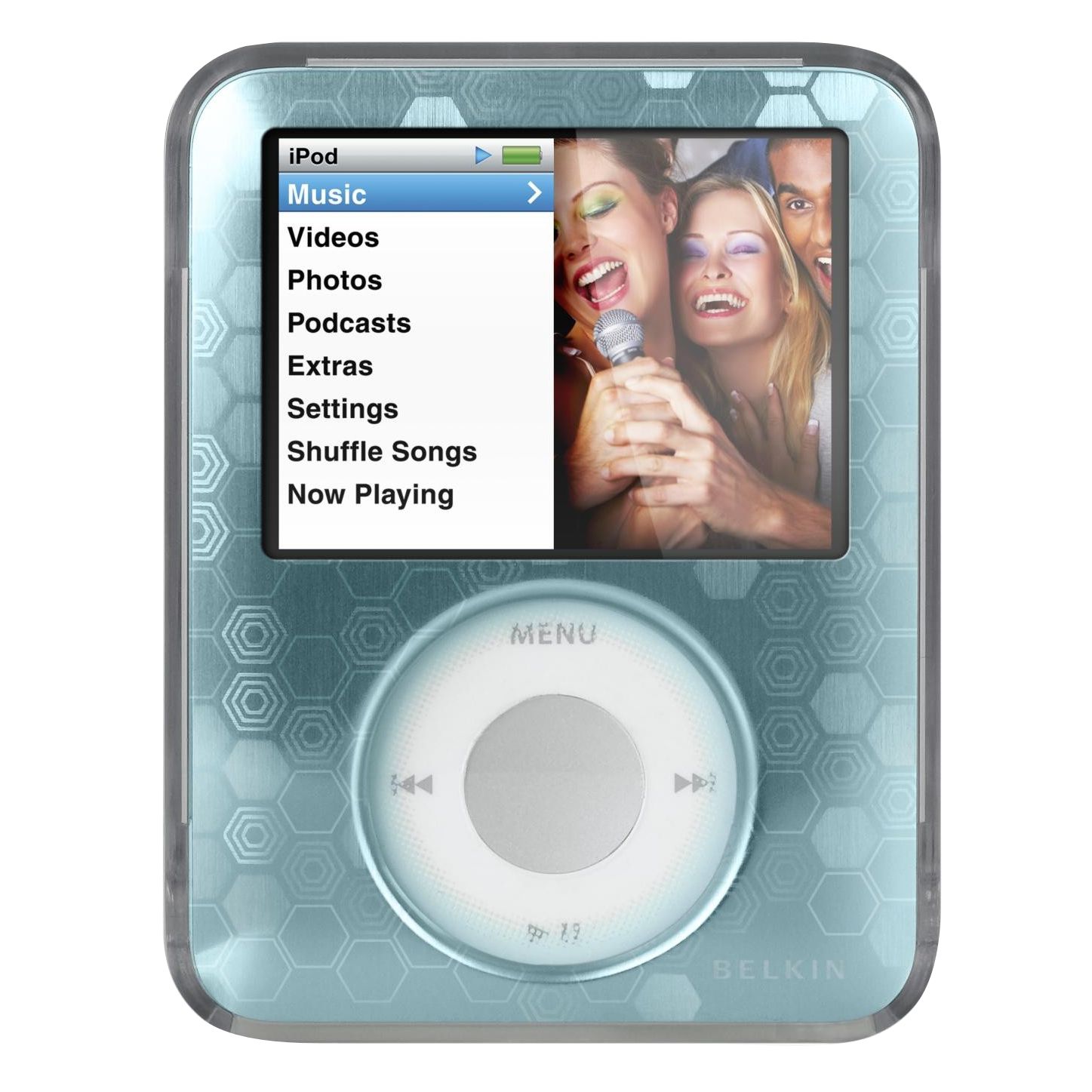 Belkin F8Z238ea Remix Hexagon Metal Case for iPod Nano Case