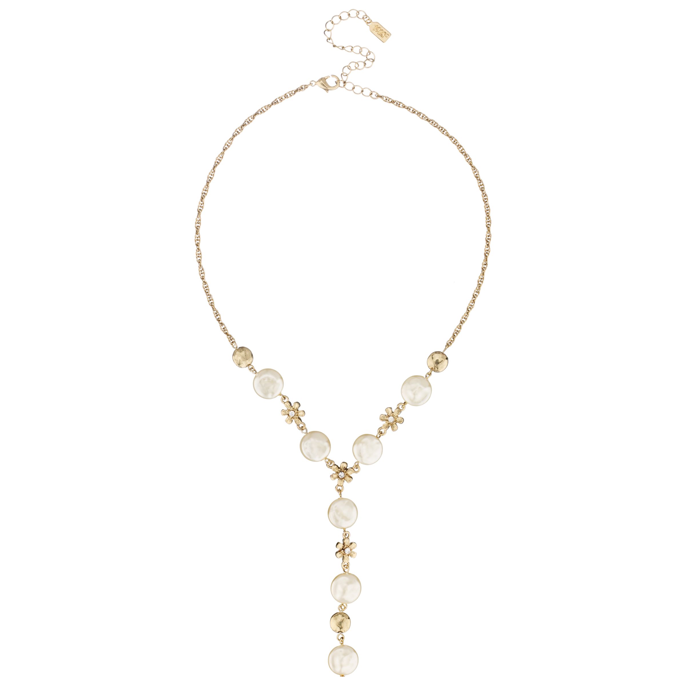 1928 Freshwater Pearls amp Gold Plated Coins Necklace