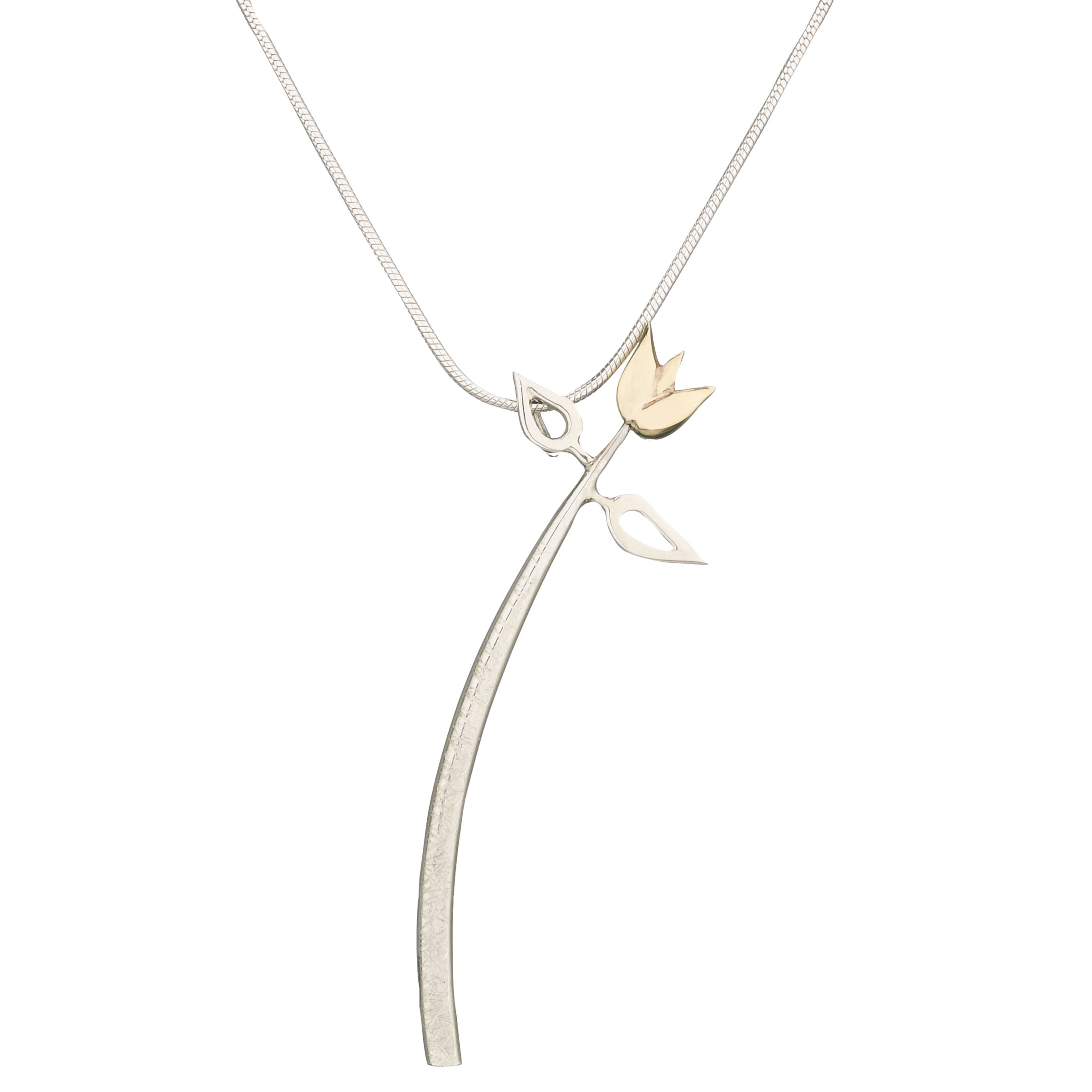 Linda Macdonald Silver Tulip Necklace