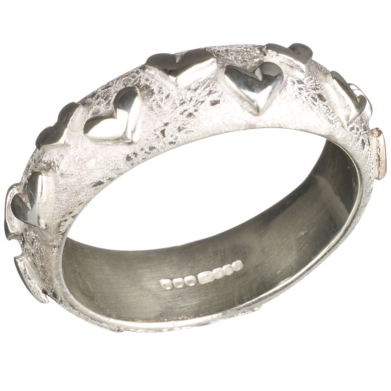 Linda Macdonald Silver Romance Hearts Ring