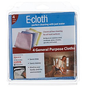E-cloth General Purpose Cloths, Pack of 4