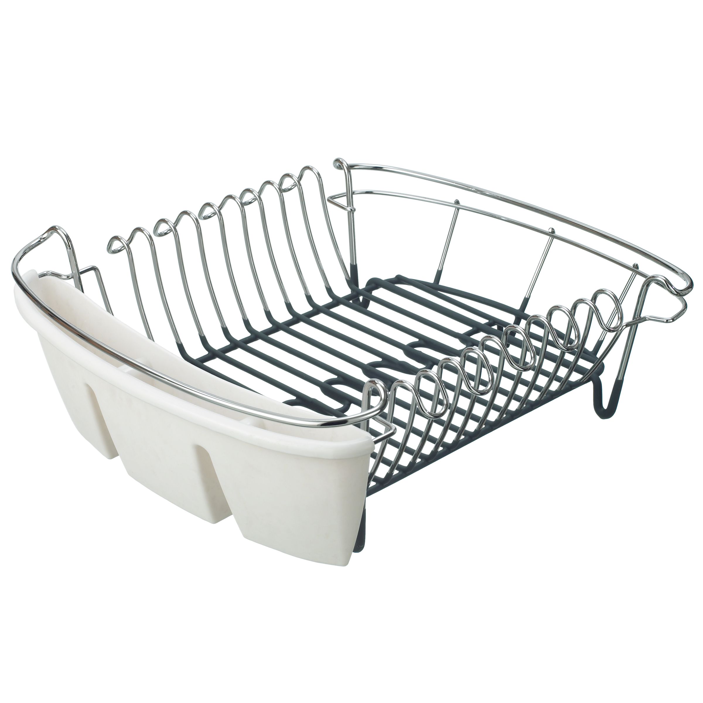 John Lewis Stainless Steel Dish Drainer, Small at John Lewis