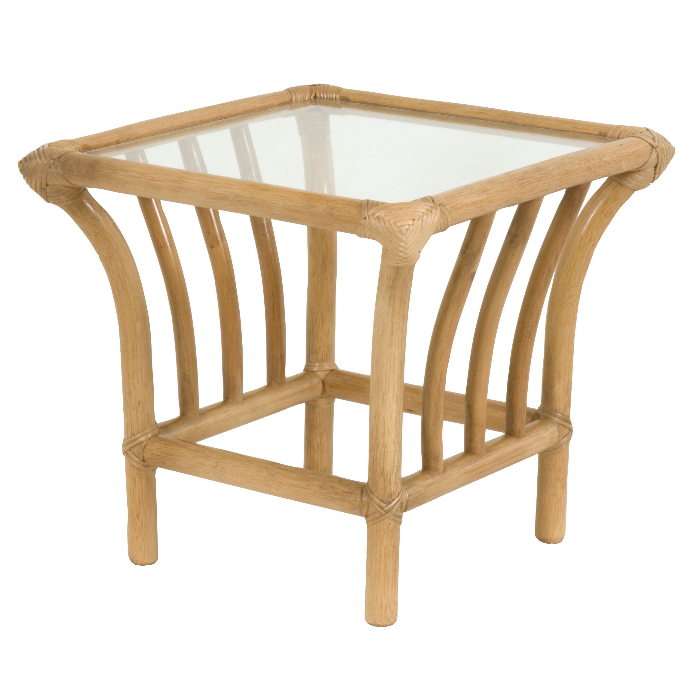 John Lewis Lotus Lamp Table, Almond